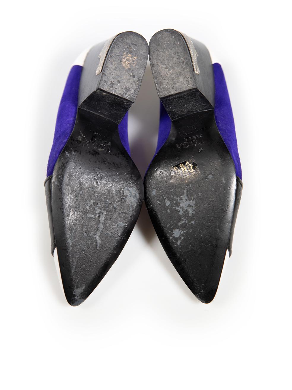 Toga Pulla Multicolour Leather Embossed Heels Size IT 39 In Excellent Condition For Sale In London, GB