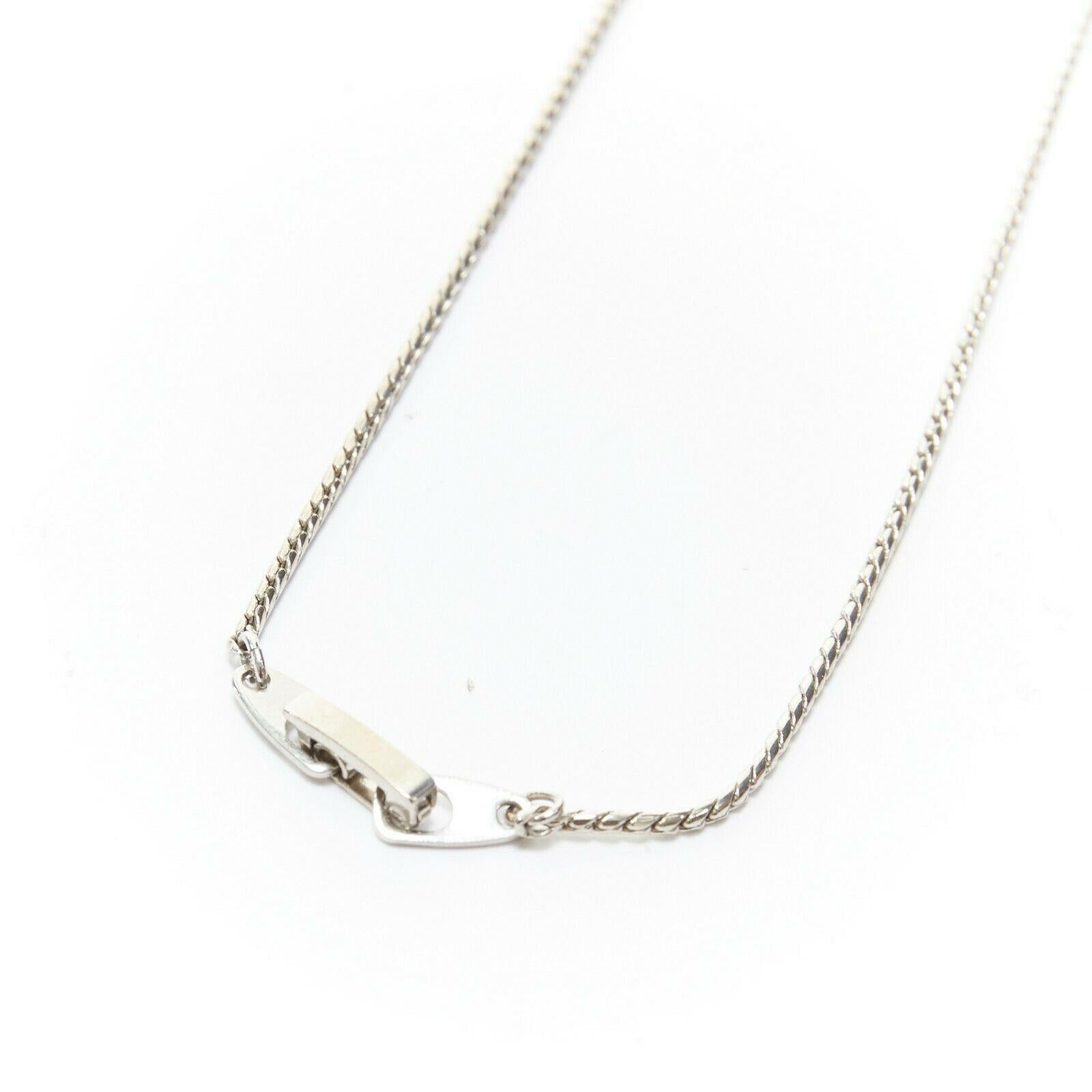 chrome hearts safety pin necklace