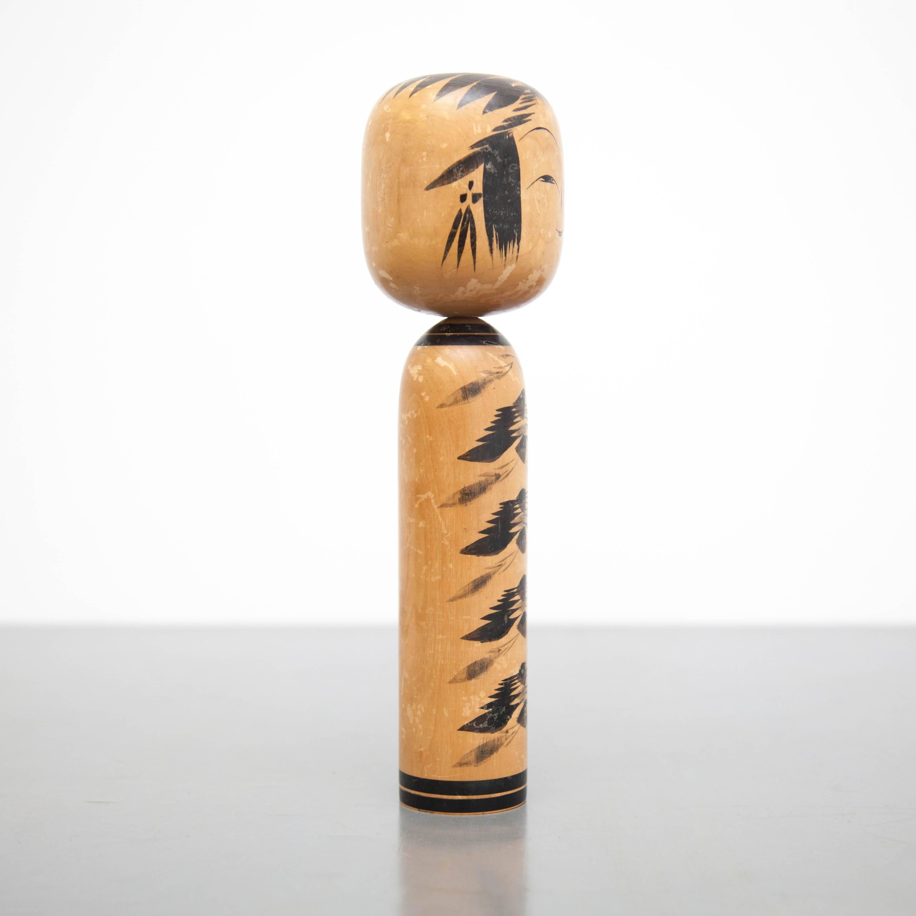 Edo Togatta Japanese Wooden Traditional Kokeshi Doll