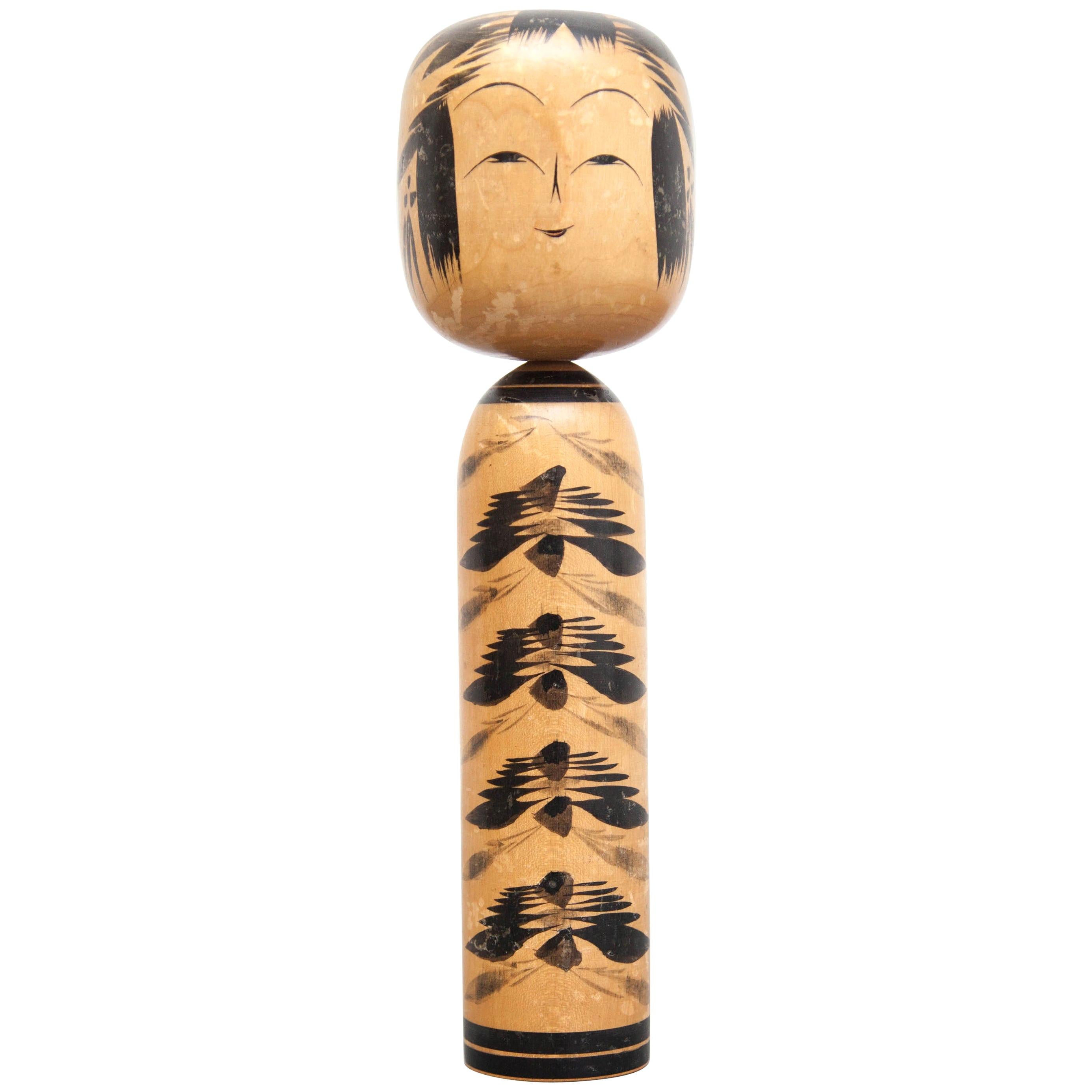 Togatta Japanese Wooden Traditional Kokeshi Doll
