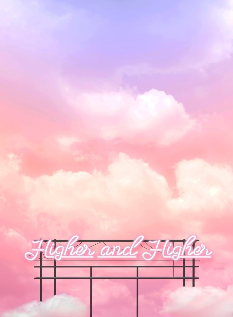 Together Wonderful Color Photograph - Higher and Higher