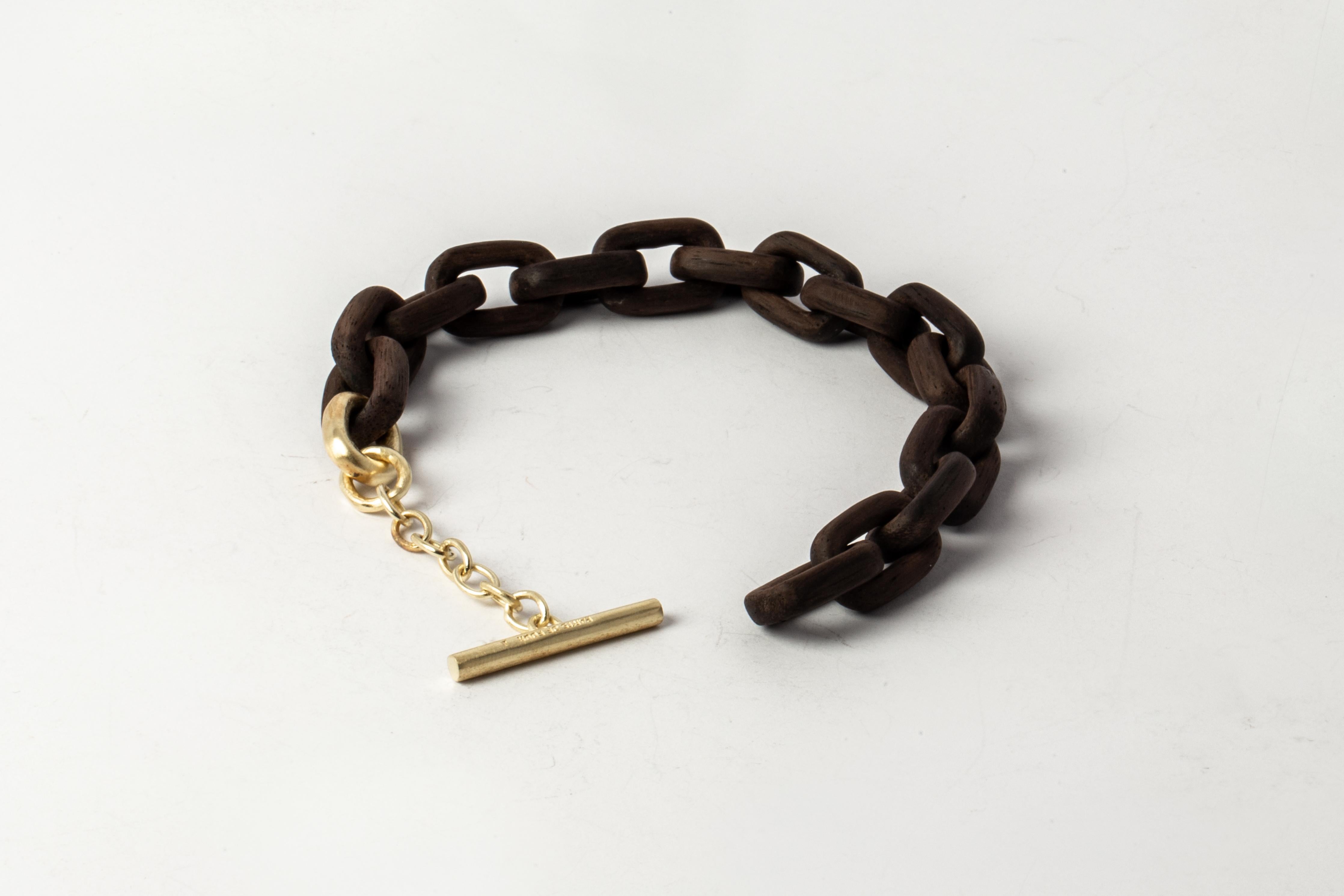 Women's or Men's Toggle Chain Bracelet (Extra Small Links, TU+AG) For Sale