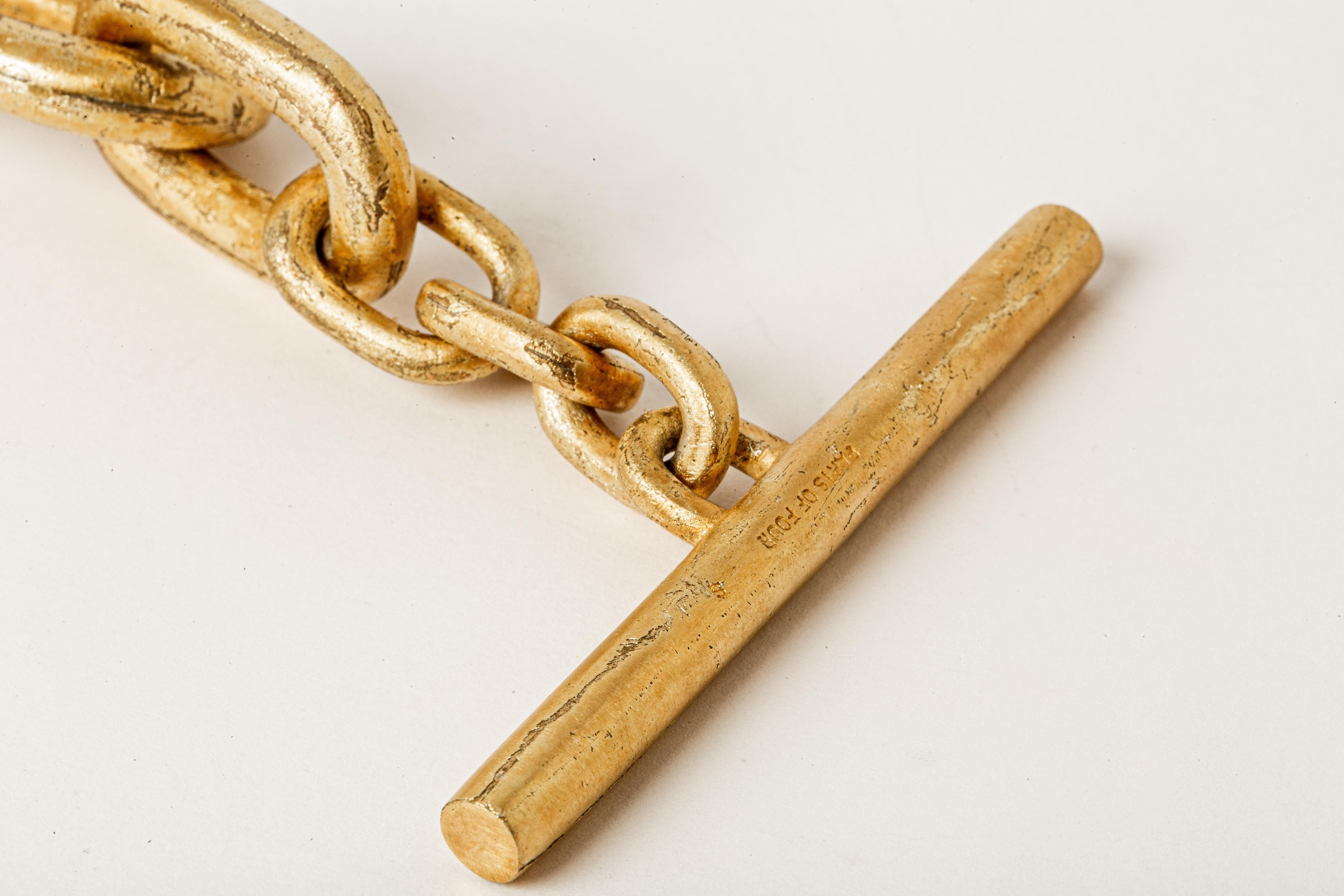 Toggle Chain Bracelet (Medium Links, AG) For Sale 1