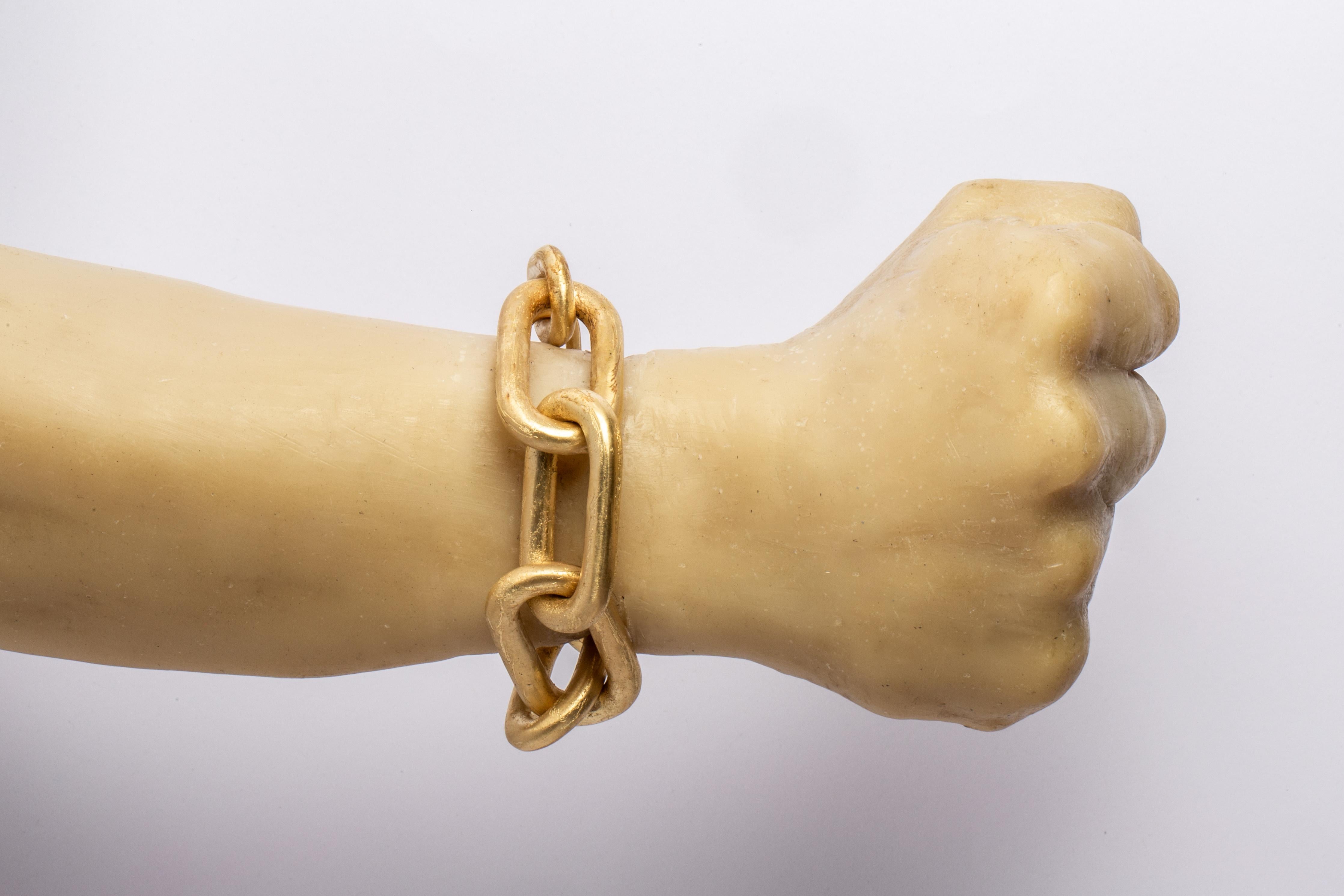 Toggle Chain Bracelet (Medium Links, AG) For Sale 2