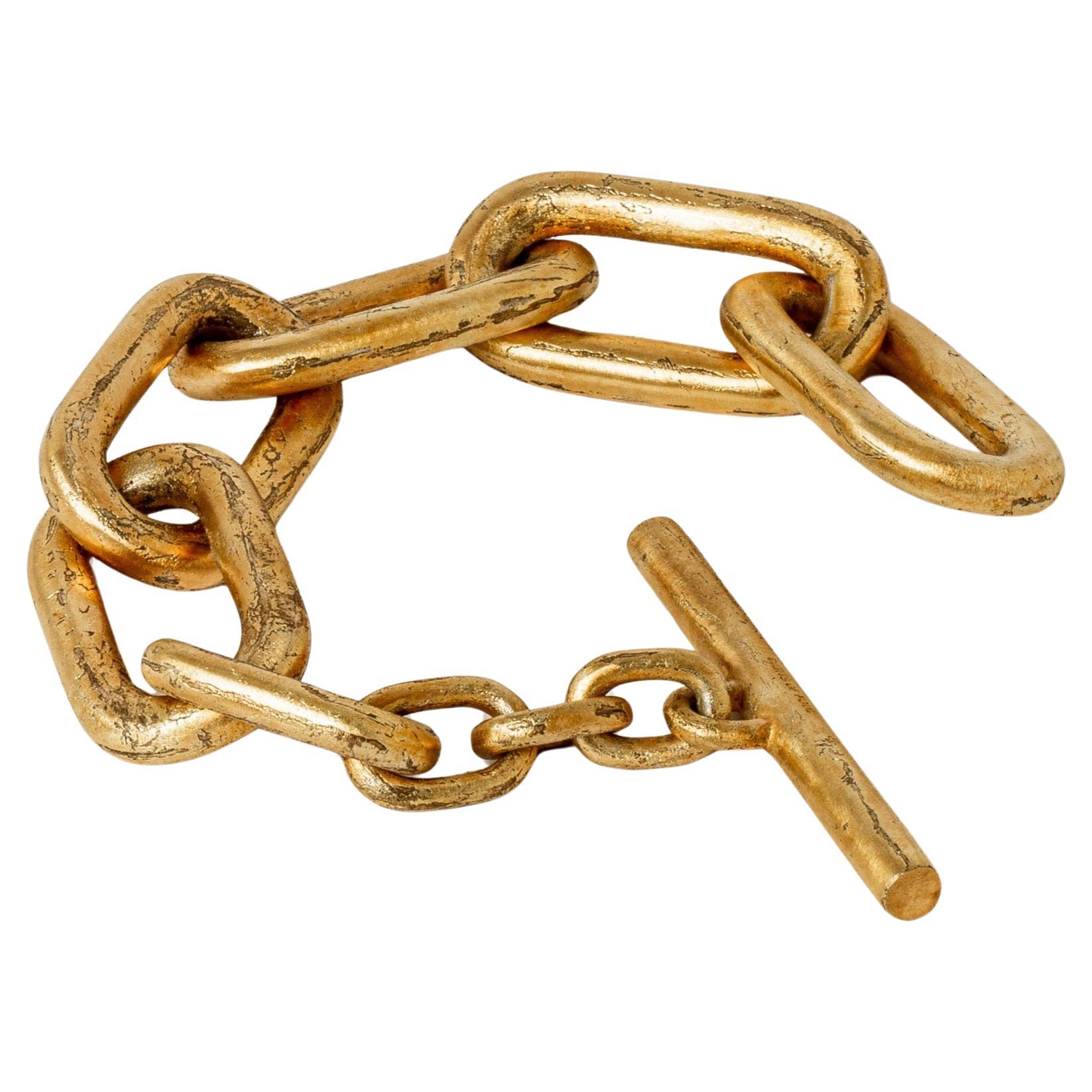 Toggle Chain Bracelet (Medium Links, AG) For Sale