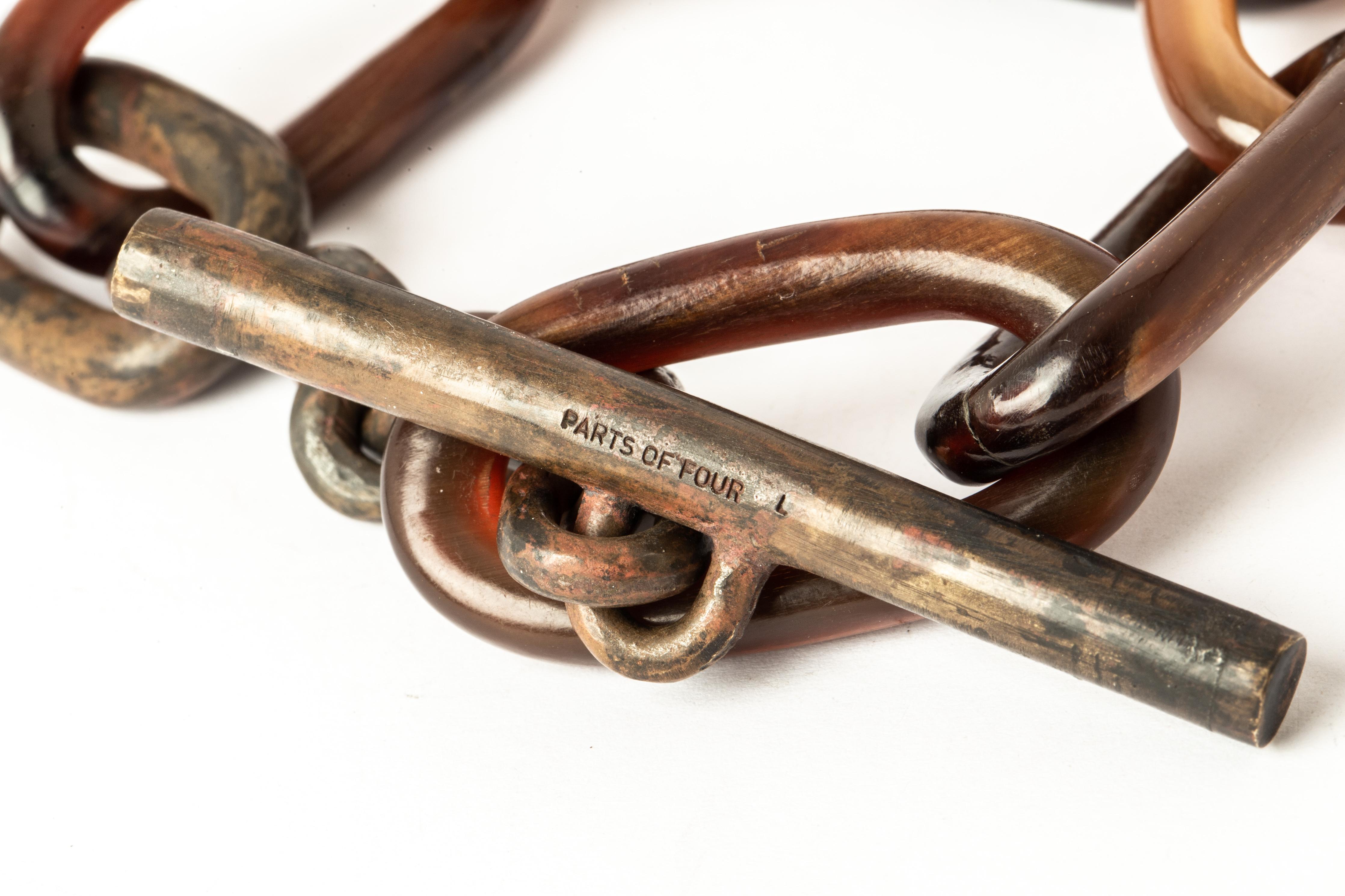 Toggle Chain Bracelet (Medium Links, RAH+DR) For Sale 1