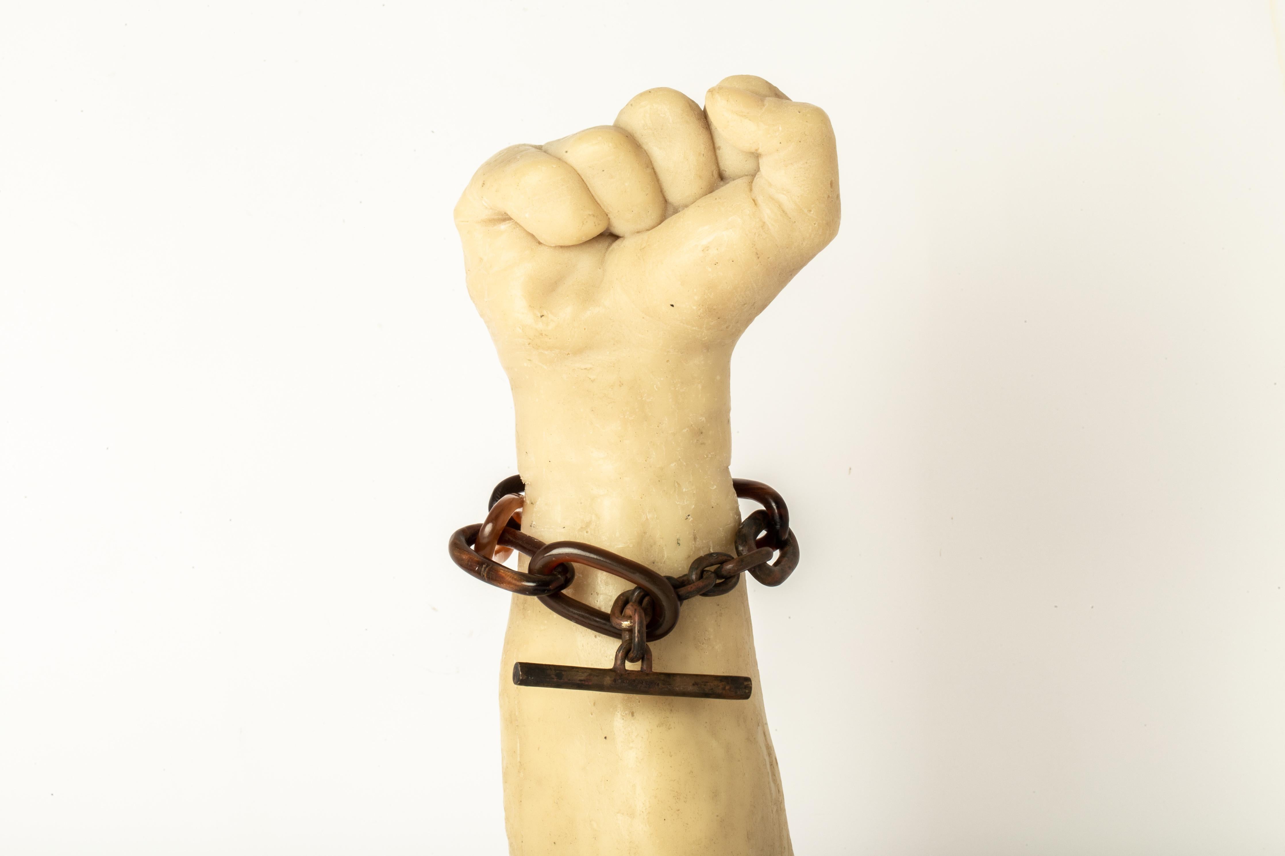 Toggle Chain Bracelet (Medium Links, RAH+DR) For Sale 4
