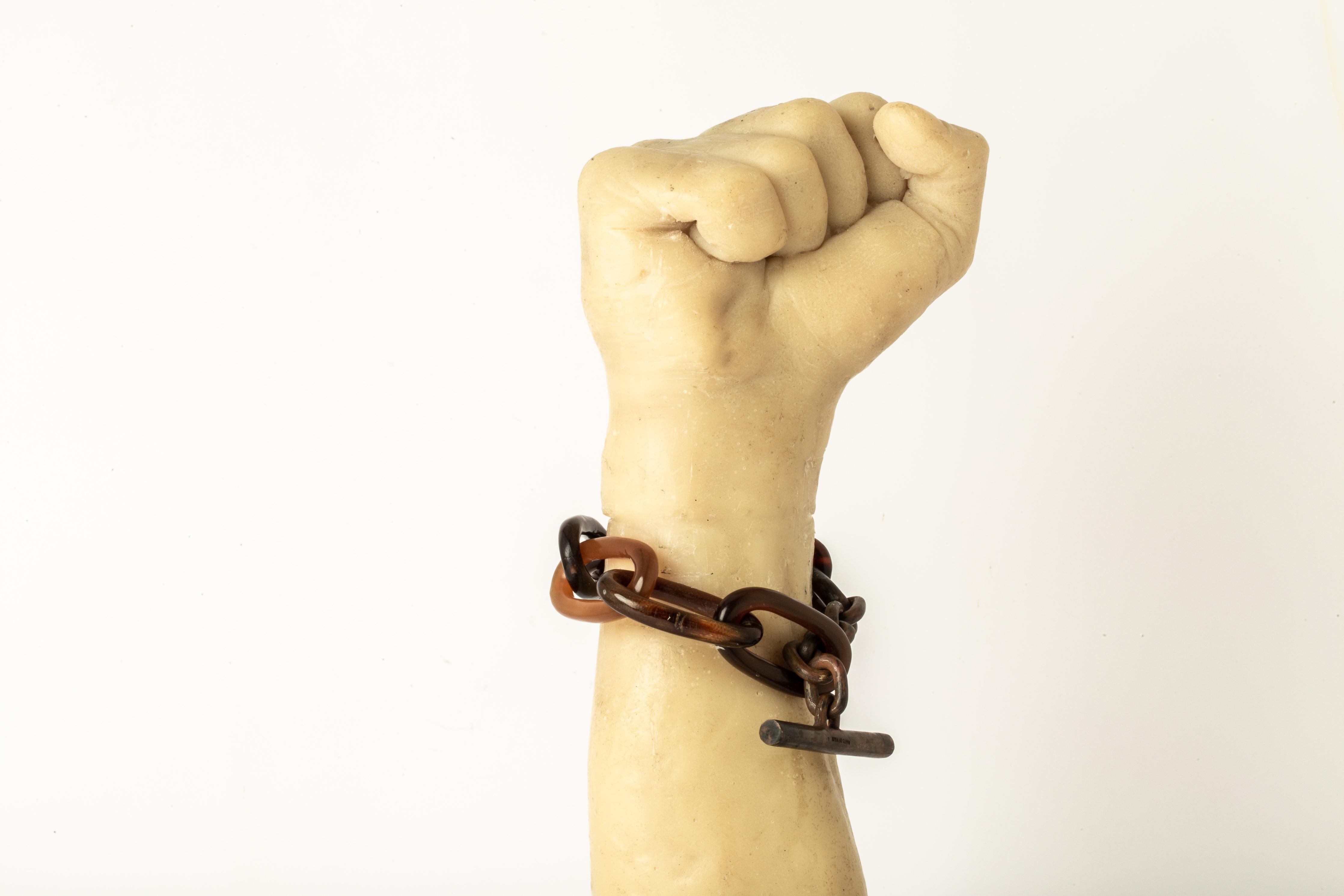 Toggle Chain Bracelet (Medium Links, RAH+DR) For Sale 5