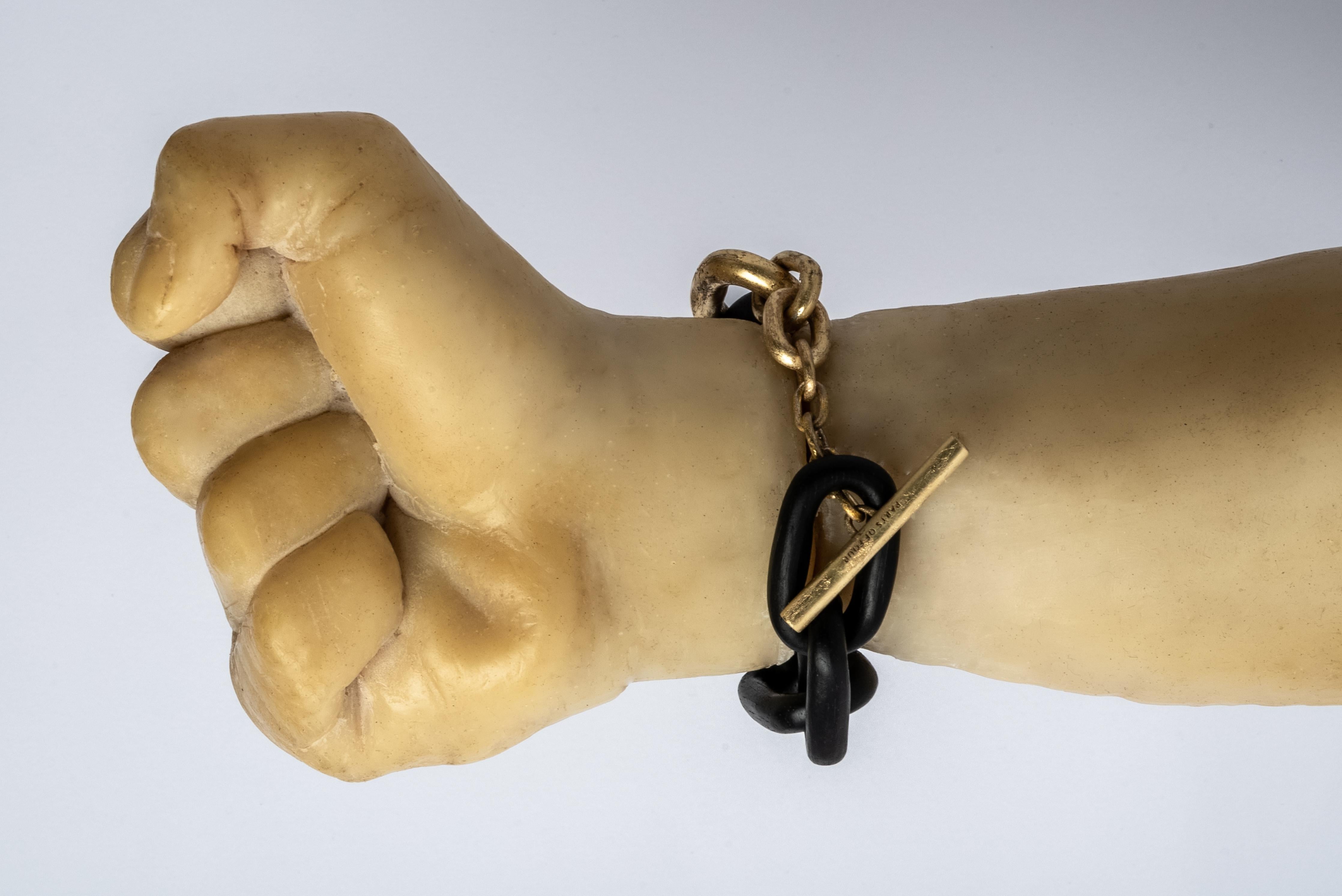Toggle Chain Bracelet (Small Links, KU+AG) For Sale 3