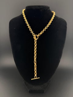 Toggle Link Necklace 14k Yellow Gold