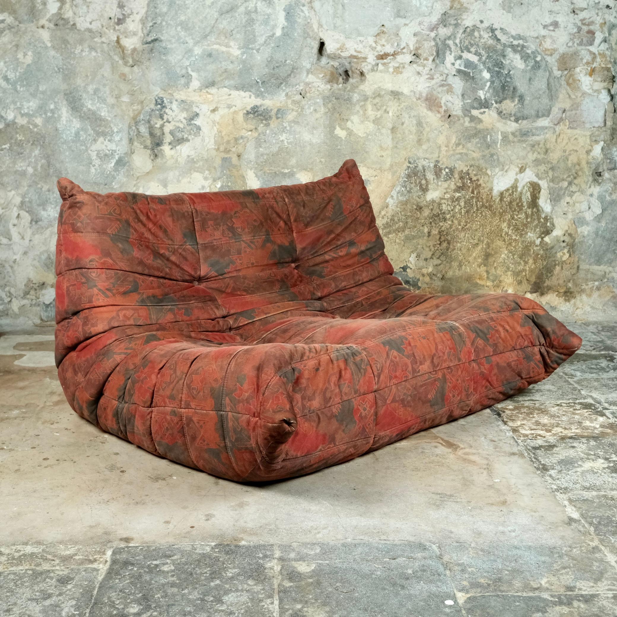 Togo 2-seats by Michel Ducaroy for Ligne Roset, made in France, 1980s In Good Condition In Lyon, FR