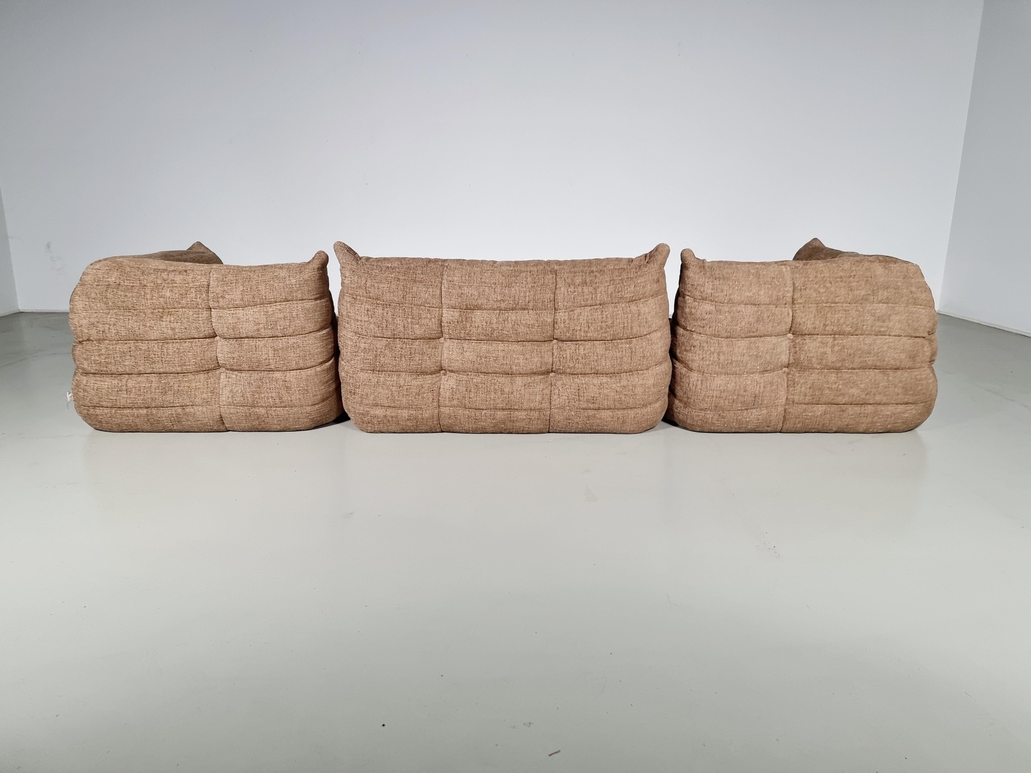Mid-Century Modern Togo 4-Seater Sectional Sofa by Michel Ducaroy for Ligne Roset, 1970s