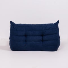 Mid Century Togo Blau 2-Sitzer Sofa von Michel Ducaroy für Ligne Roset