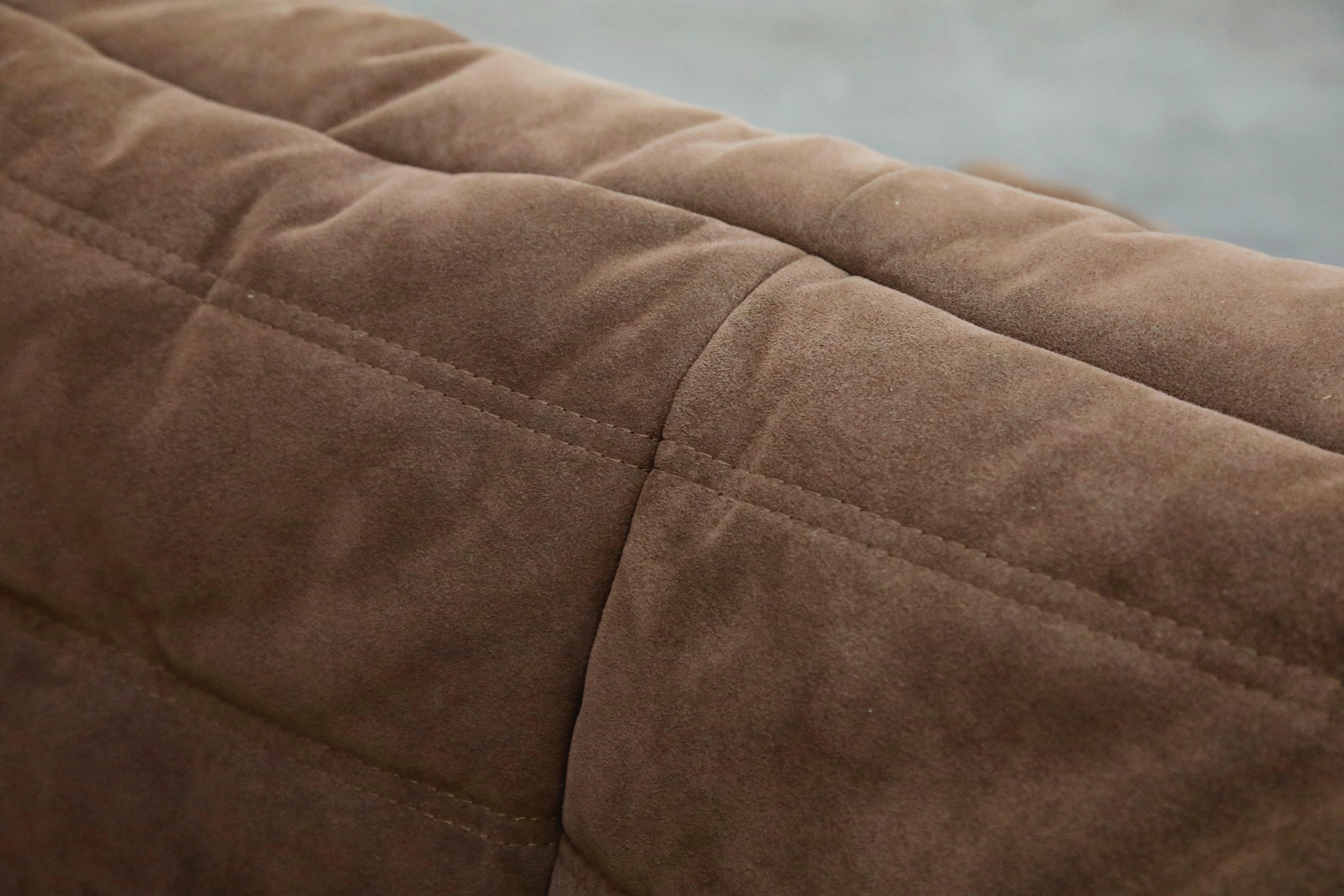 'Togo' Five-Piece Sectional Sofa Set by Michel Ducaroy for Ligne Roset, Signed 8