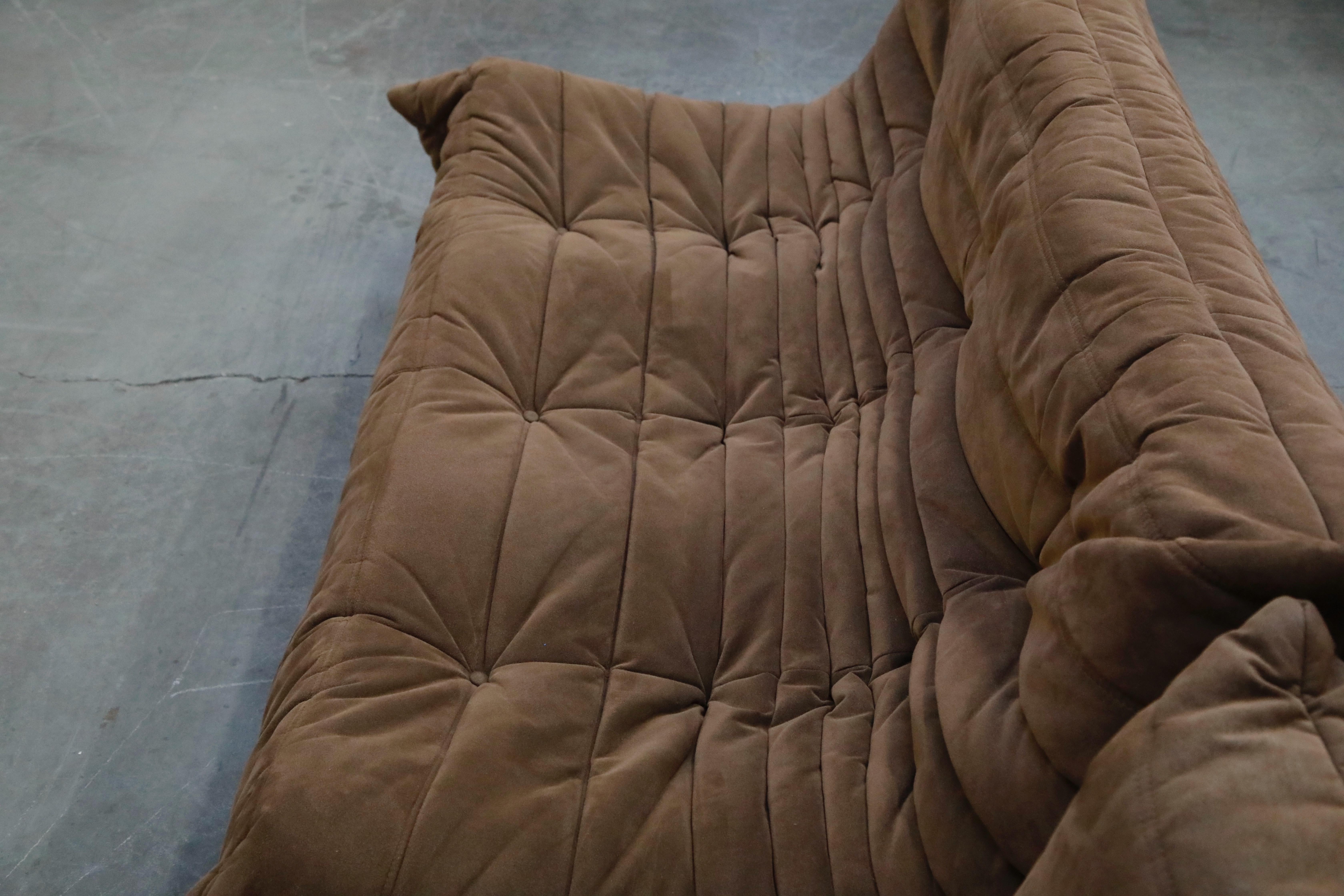 'Togo' Five-Piece Sectional Sofa Set by Michel Ducaroy for Ligne Roset, Signed 11