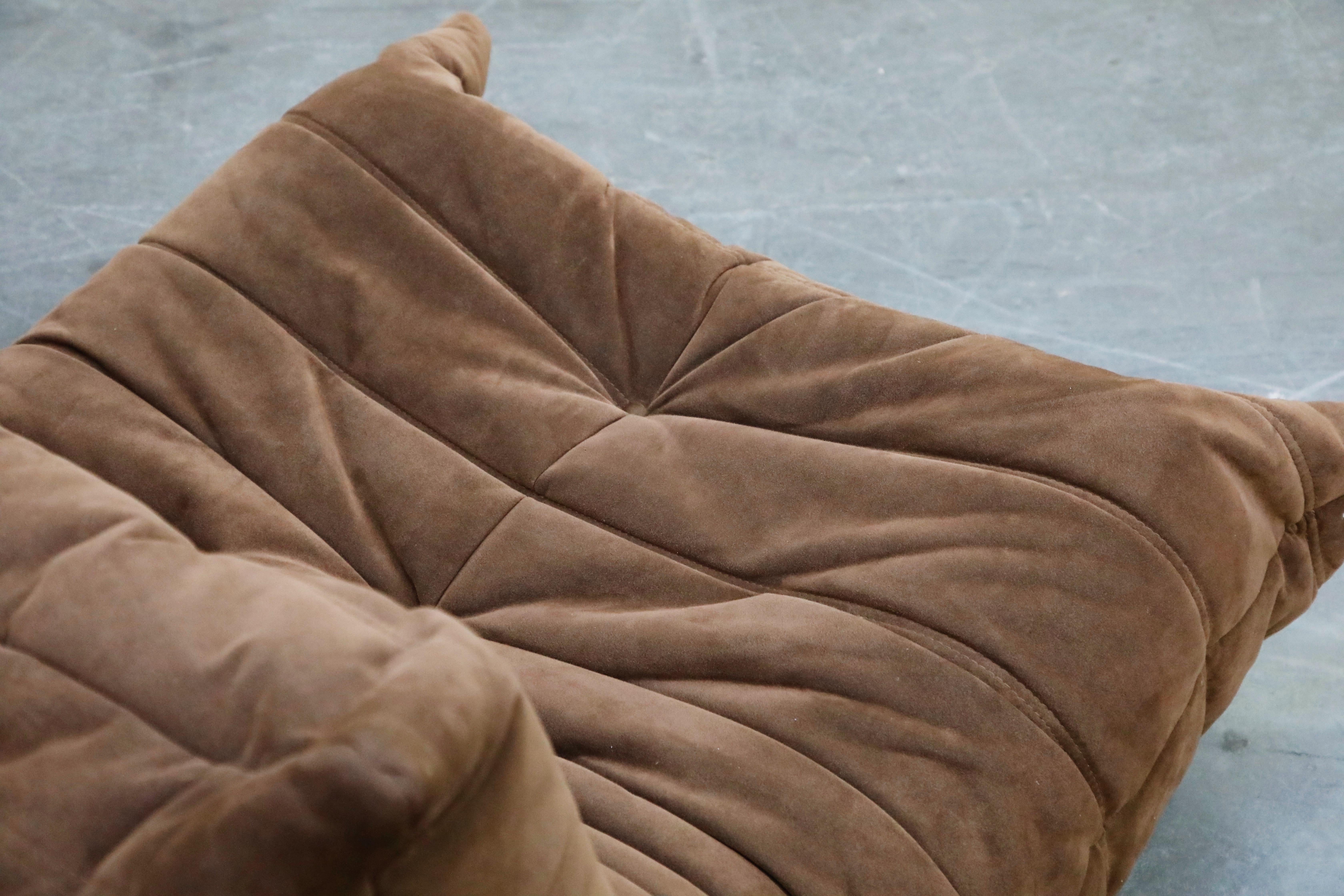 'Togo' Five-Piece Sectional Sofa Set by Michel Ducaroy for Ligne Roset, Signed 12