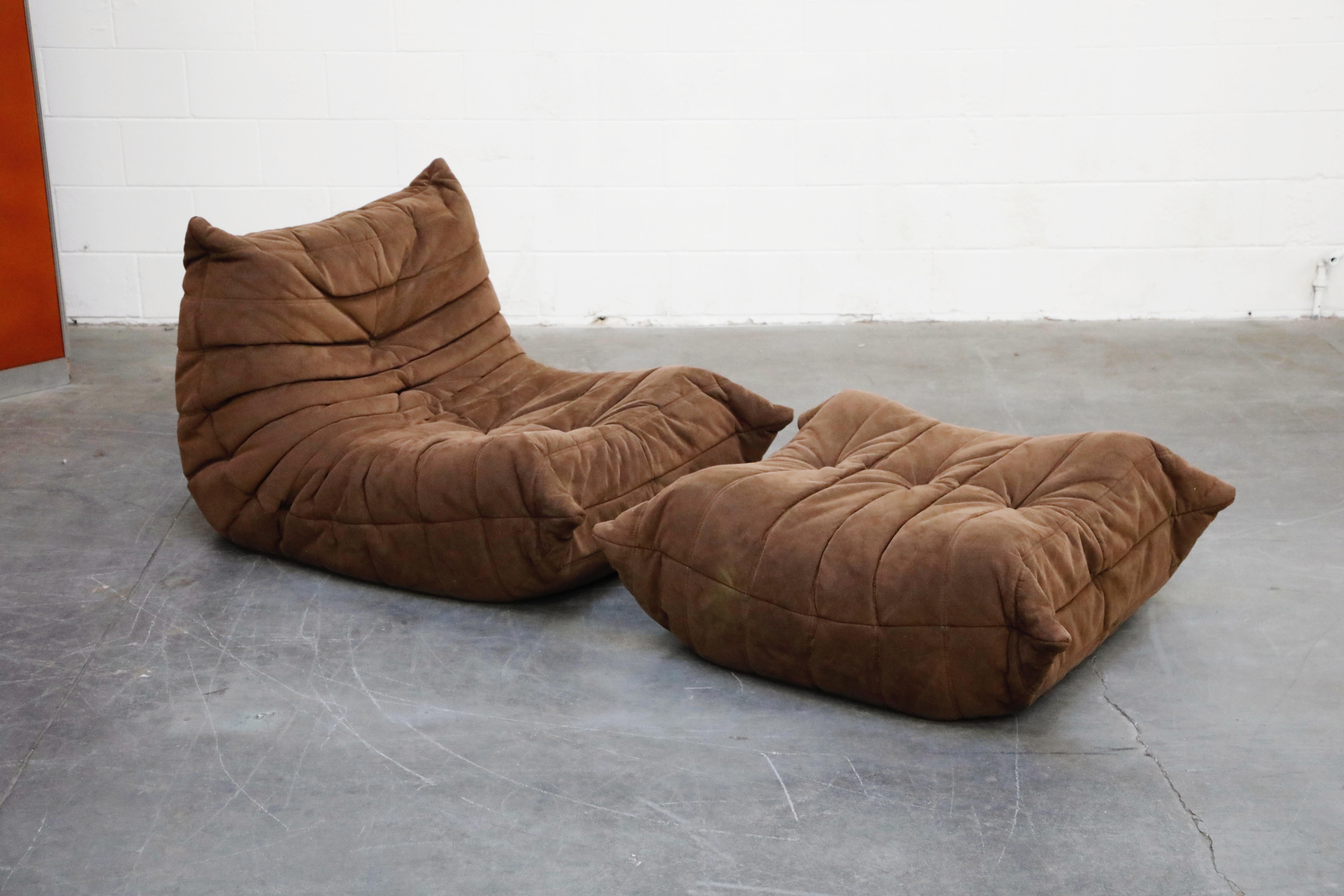 Modern 'Togo' Five-Piece Sectional Sofa Set by Michel Ducaroy for Ligne Roset, Signed