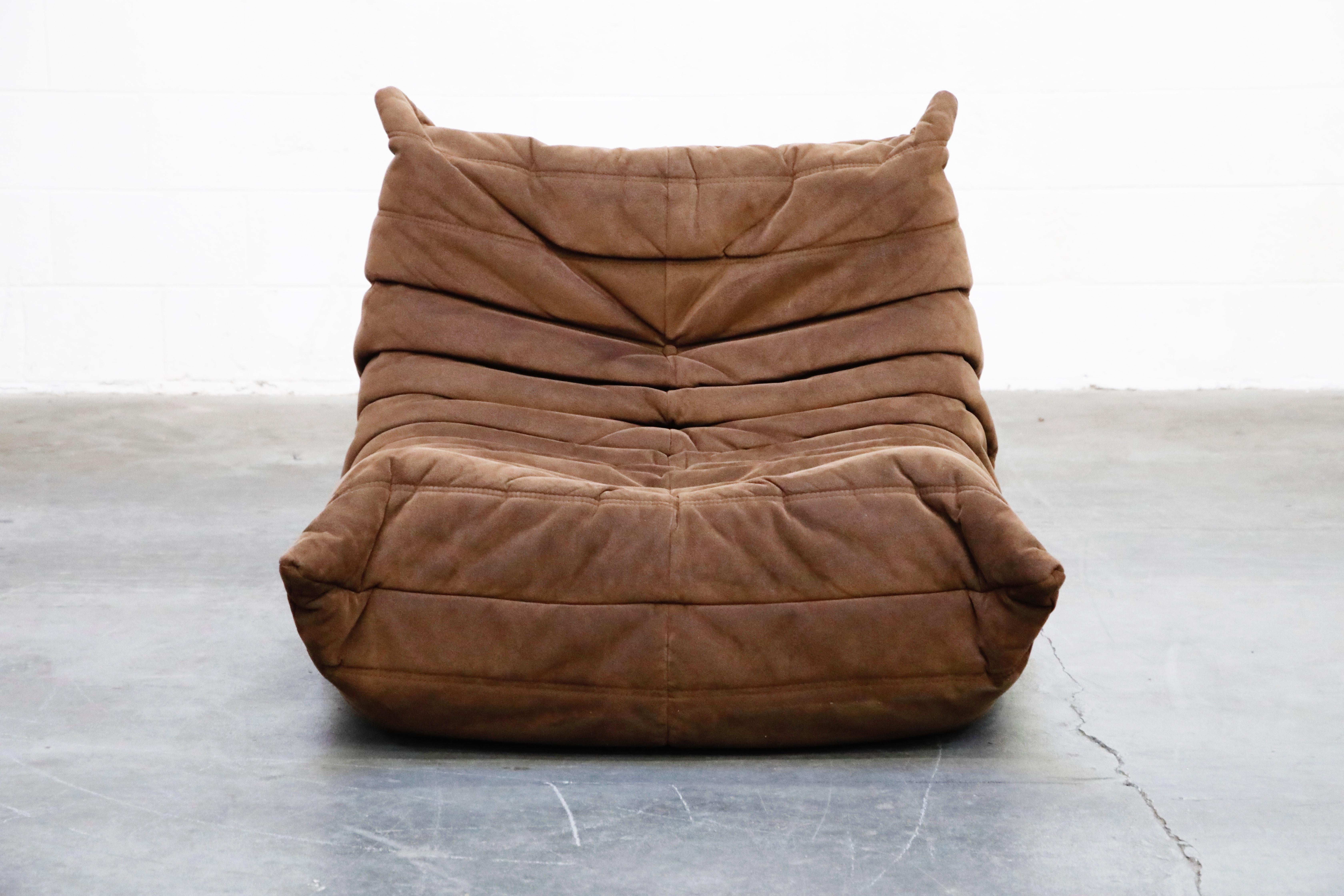 'Togo' Five-Piece Sectional Sofa Set by Michel Ducaroy for Ligne Roset, Signed 1