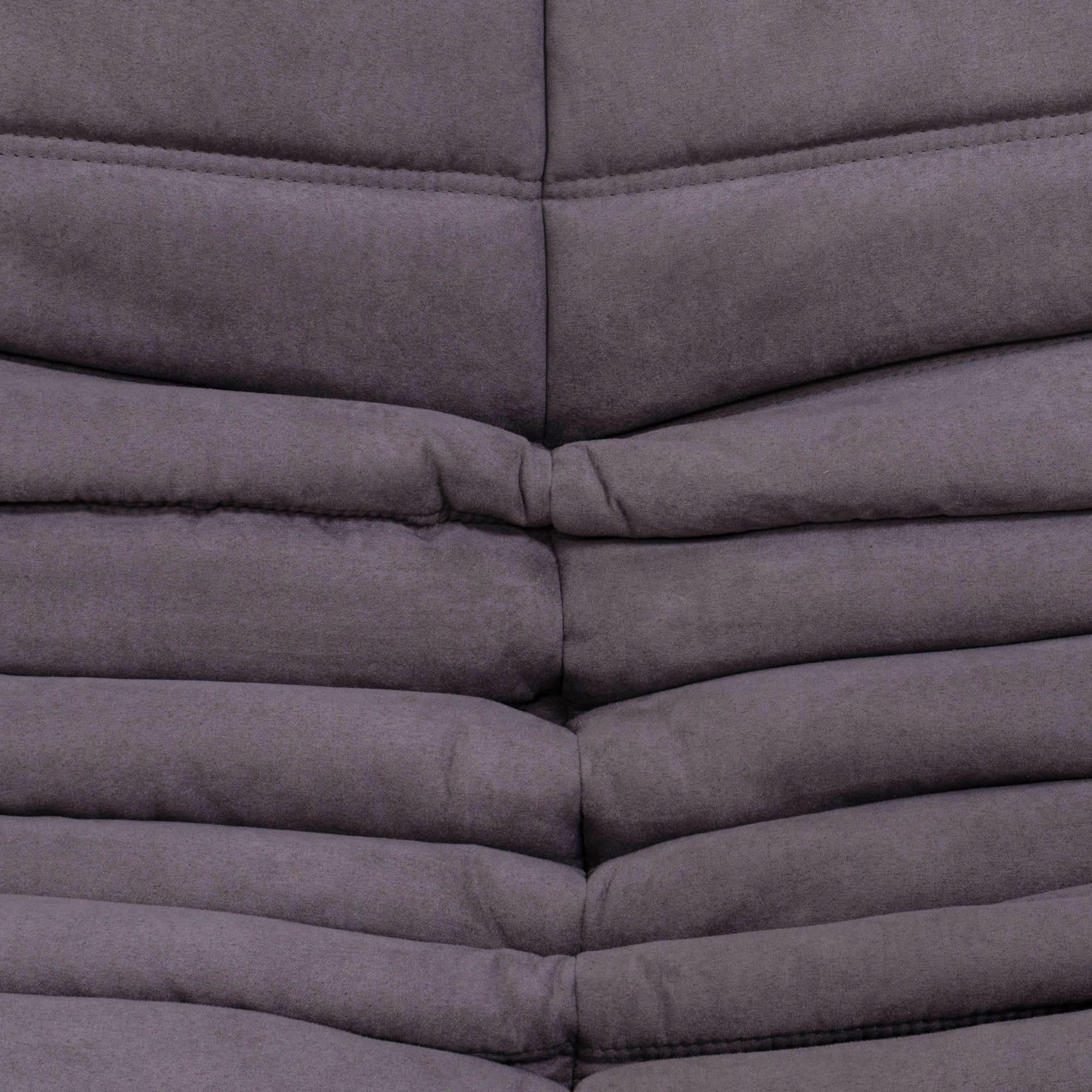Togo Grey Modular Sofa by Michel Ducaroy for Ligne Roset, Set of 3 1