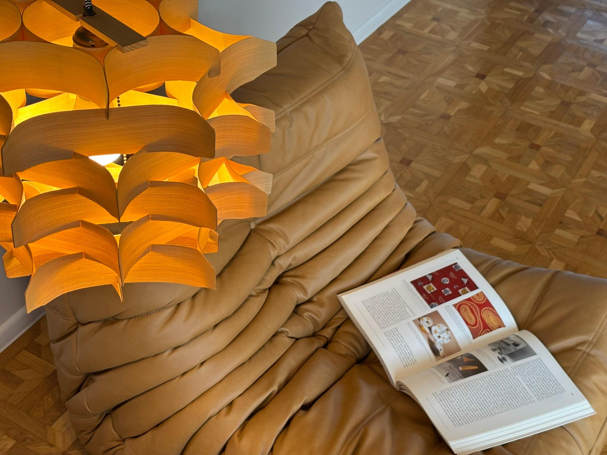 Togo Leder-Loungesessel von Michel Ducaroy für Ligne Roset im Angebot 5