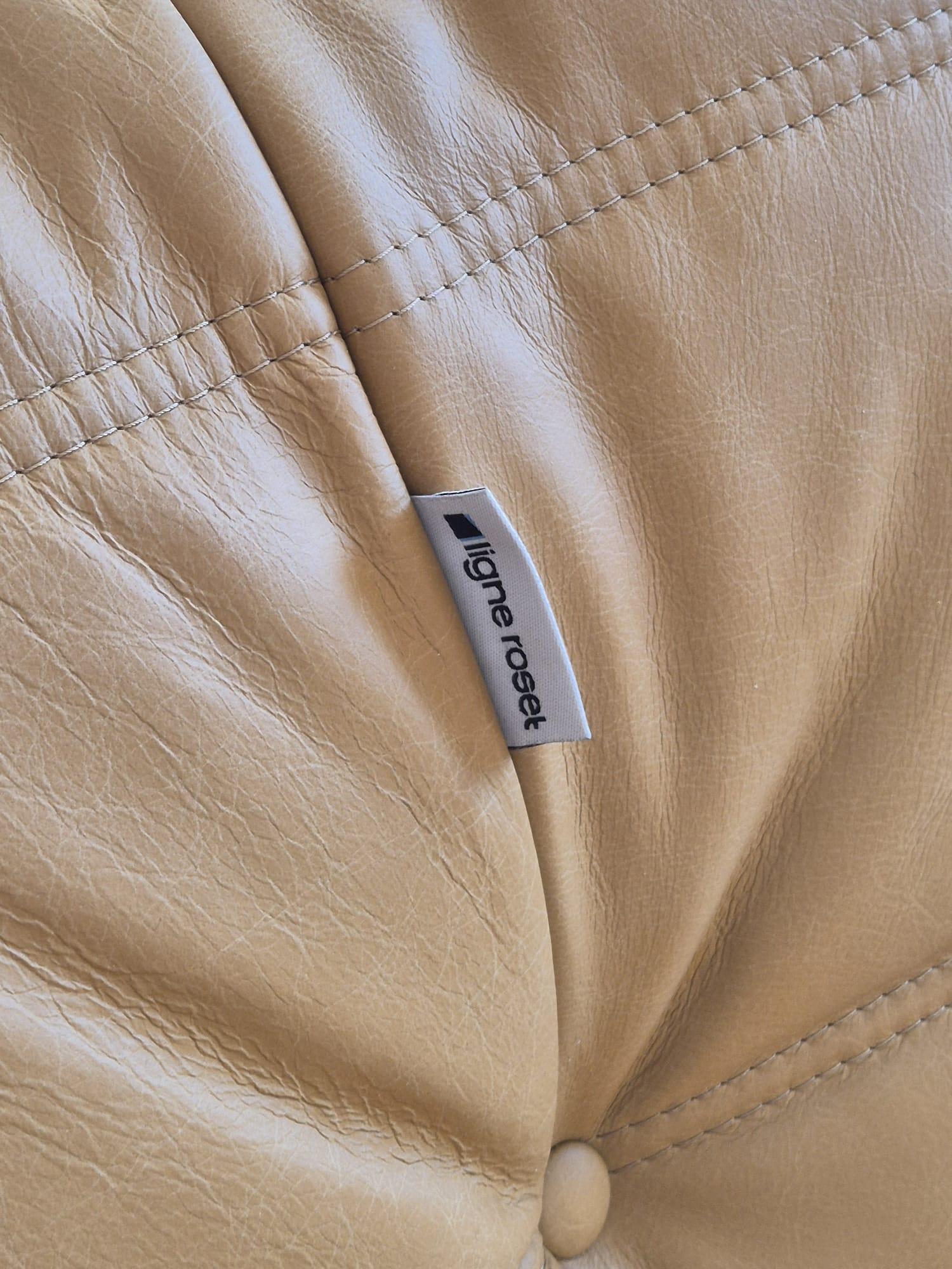 Togo Leder-Loungesessel von Michel Ducaroy für Ligne Roset im Angebot 6