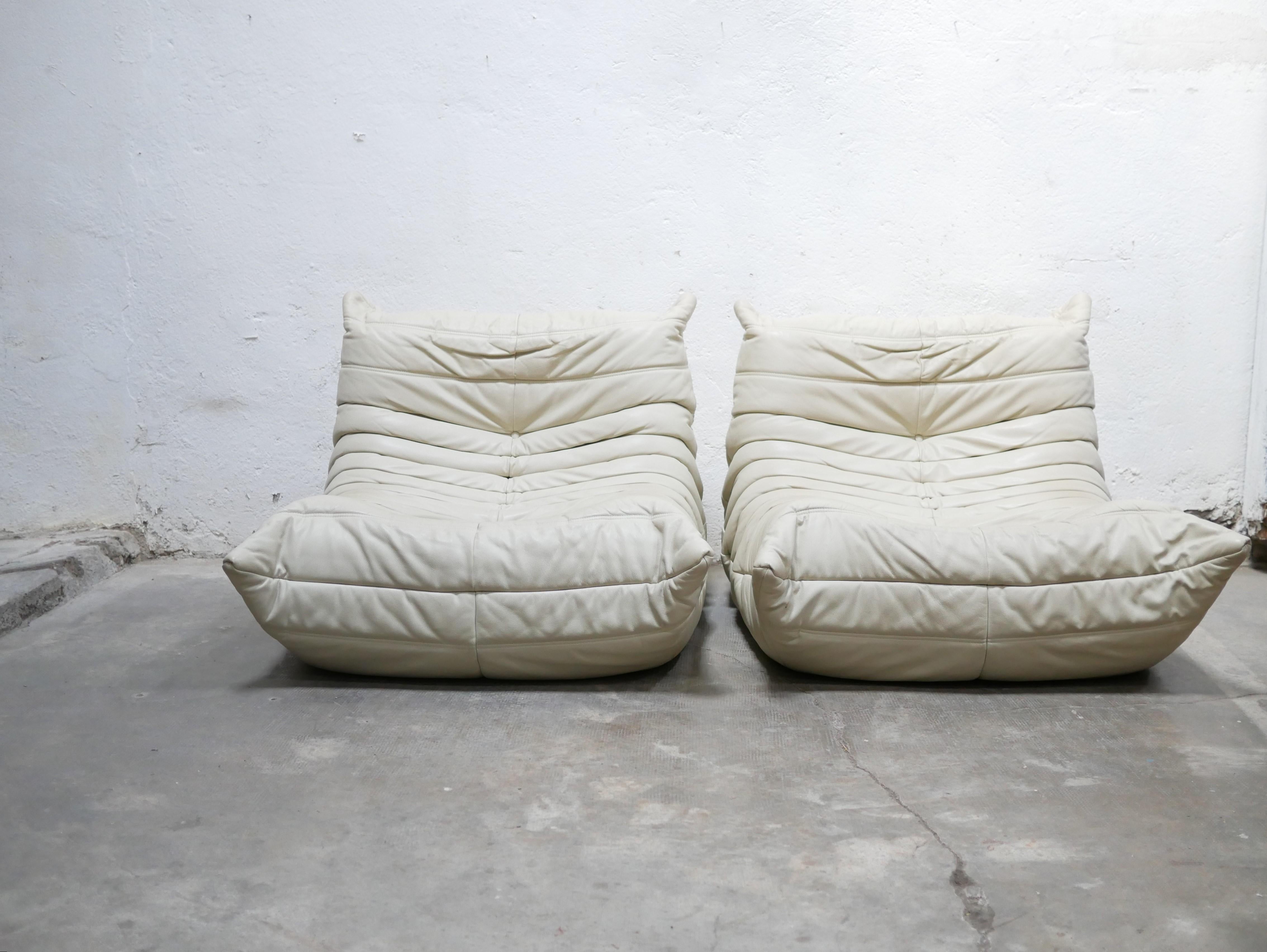 Togo leather sofa by Michel Ducaroy for Ligne Roset 5