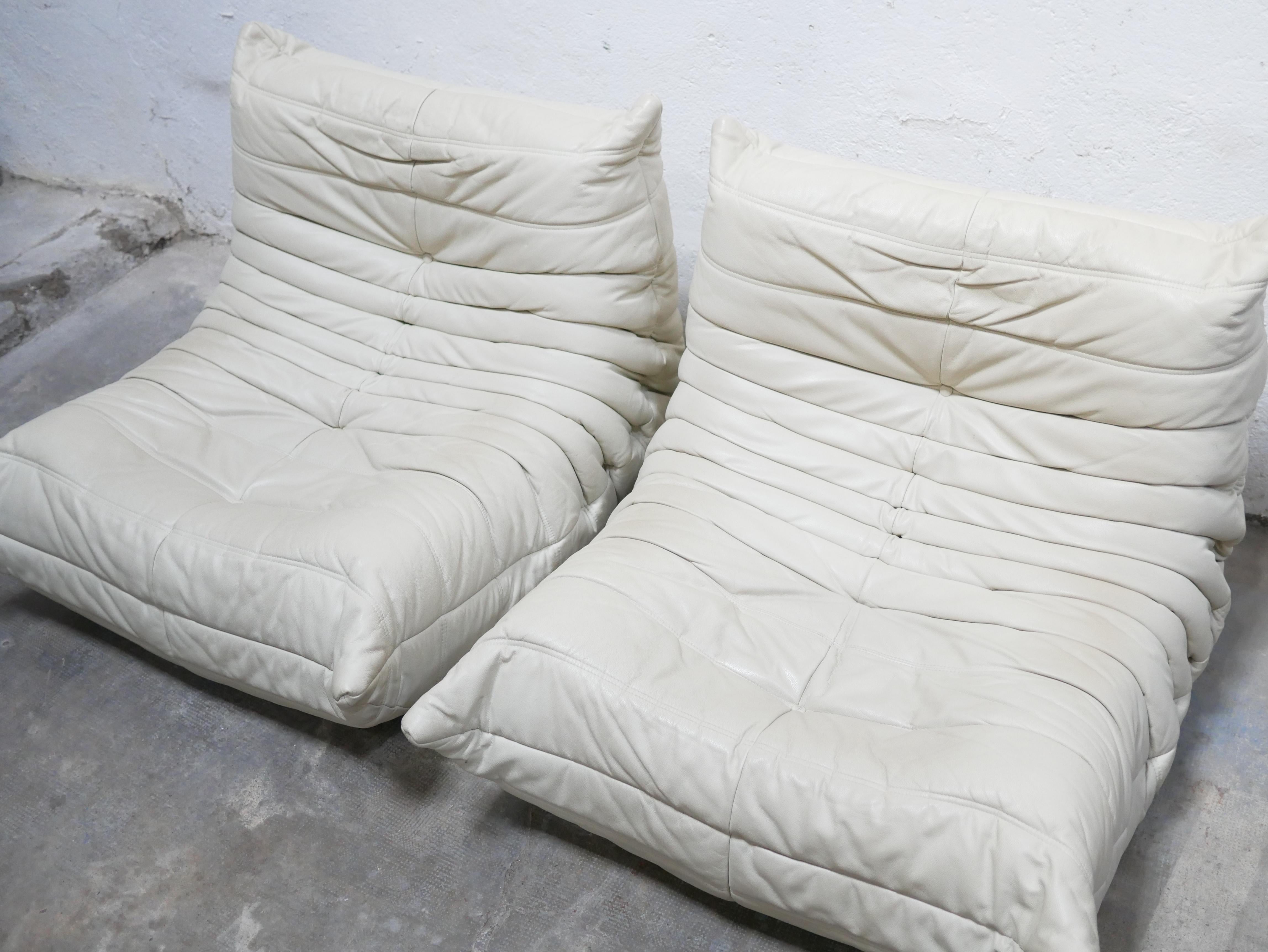 Togo leather sofa by Michel Ducaroy for Ligne Roset 8