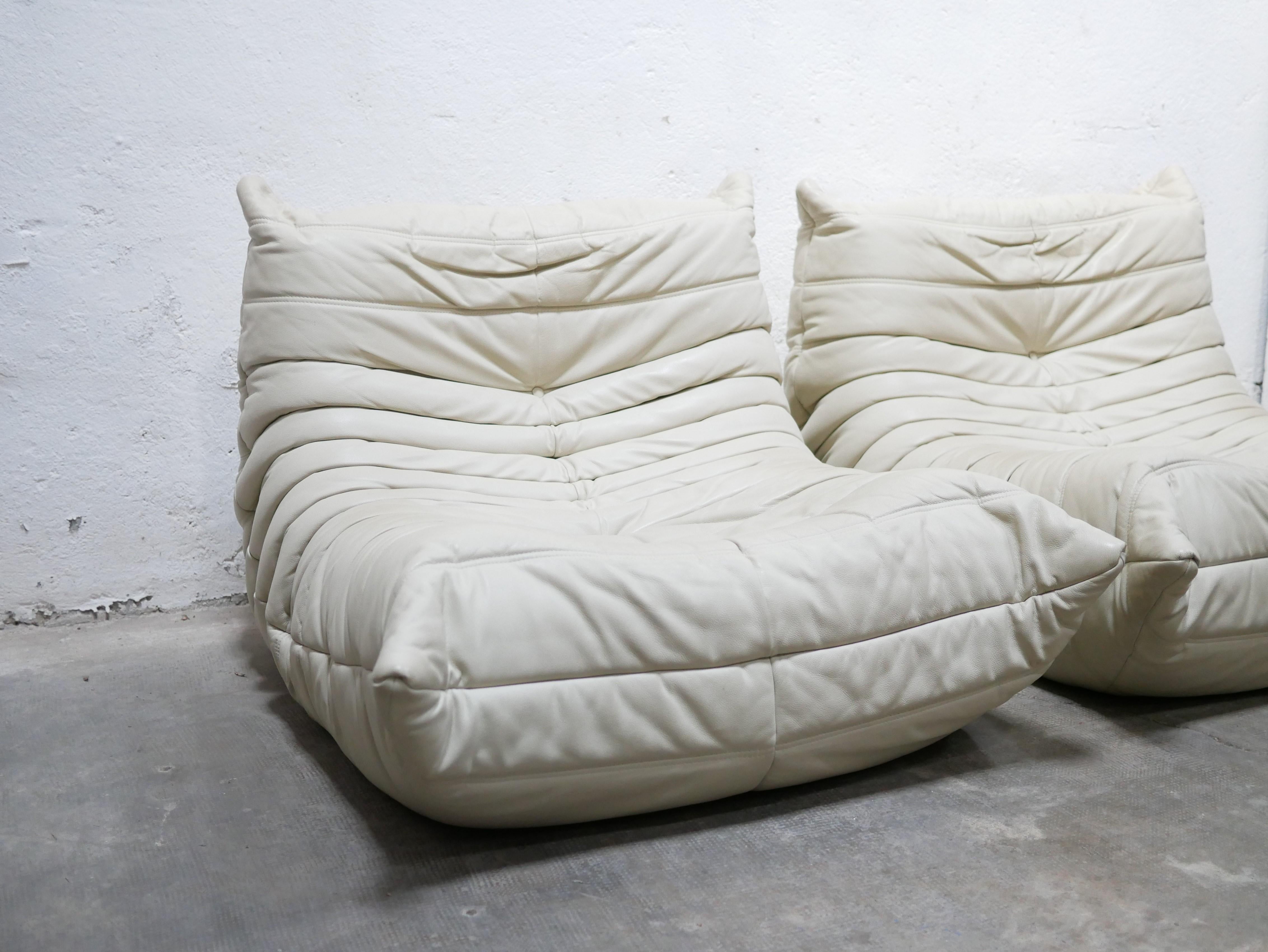 Togo leather sofa by Michel Ducaroy for Ligne Roset 9