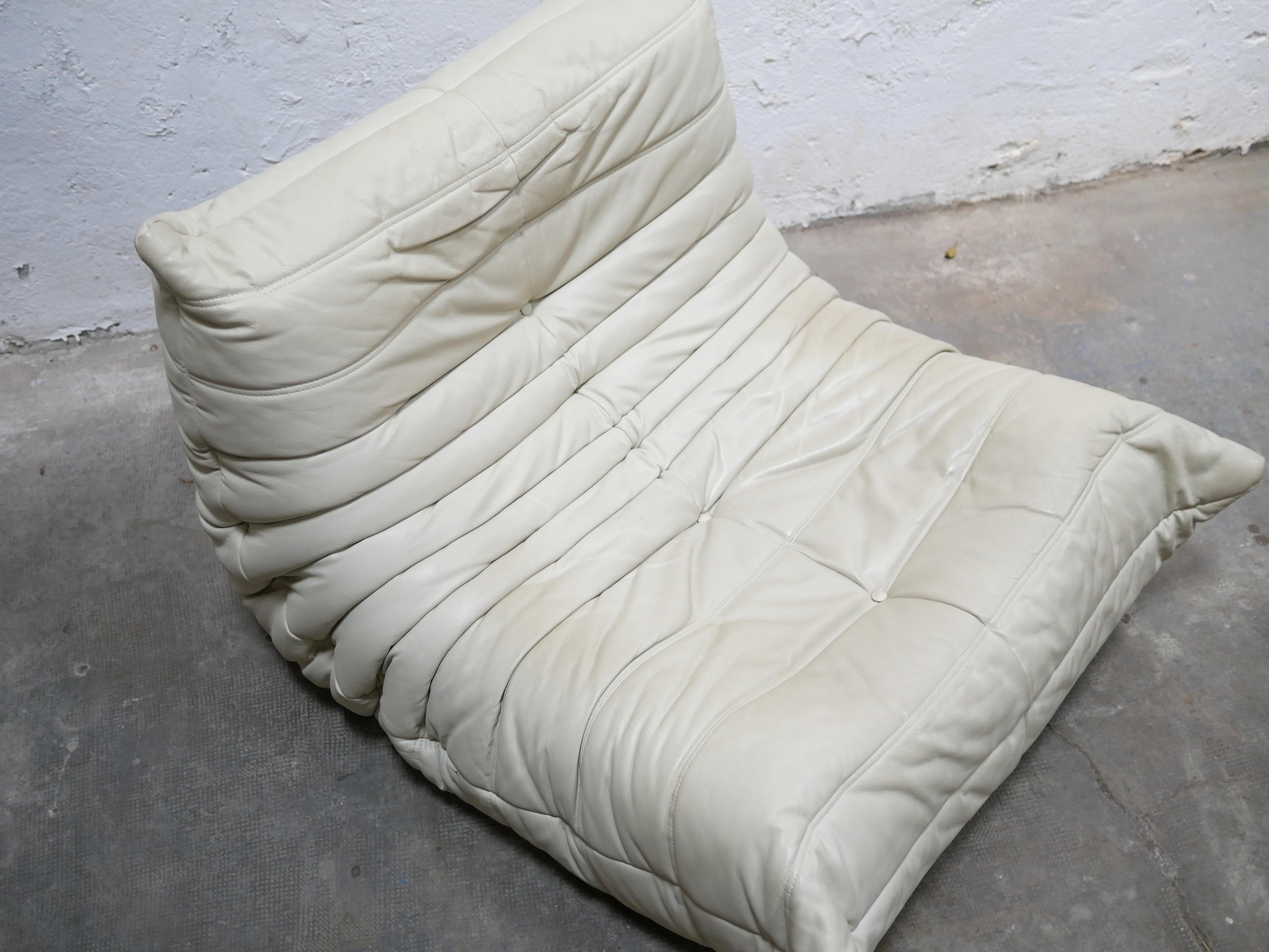Togo leather sofa by Michel Ducaroy for Ligne Roset 12