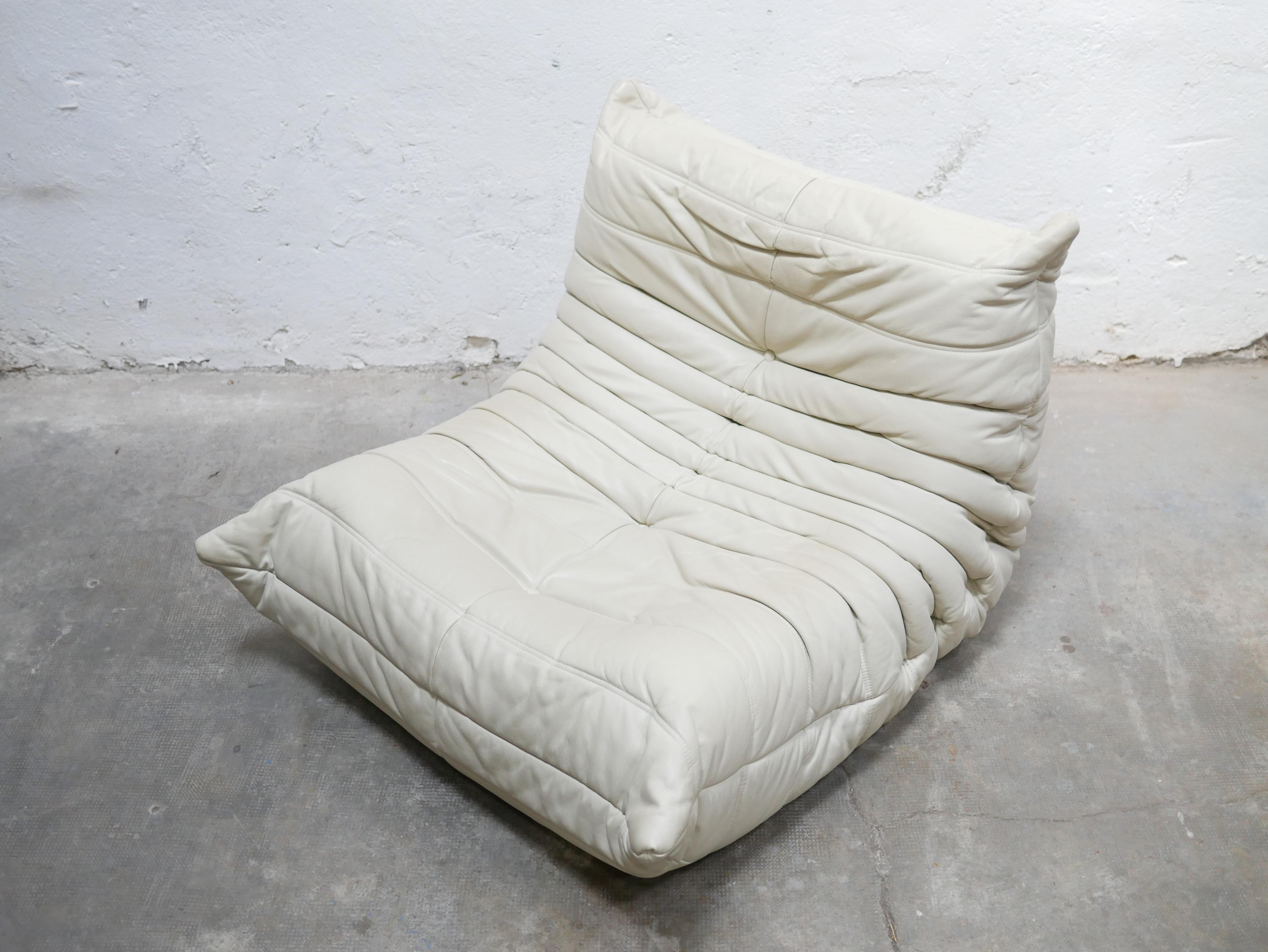 Togo leather sofa by Michel Ducaroy for Ligne Roset 3