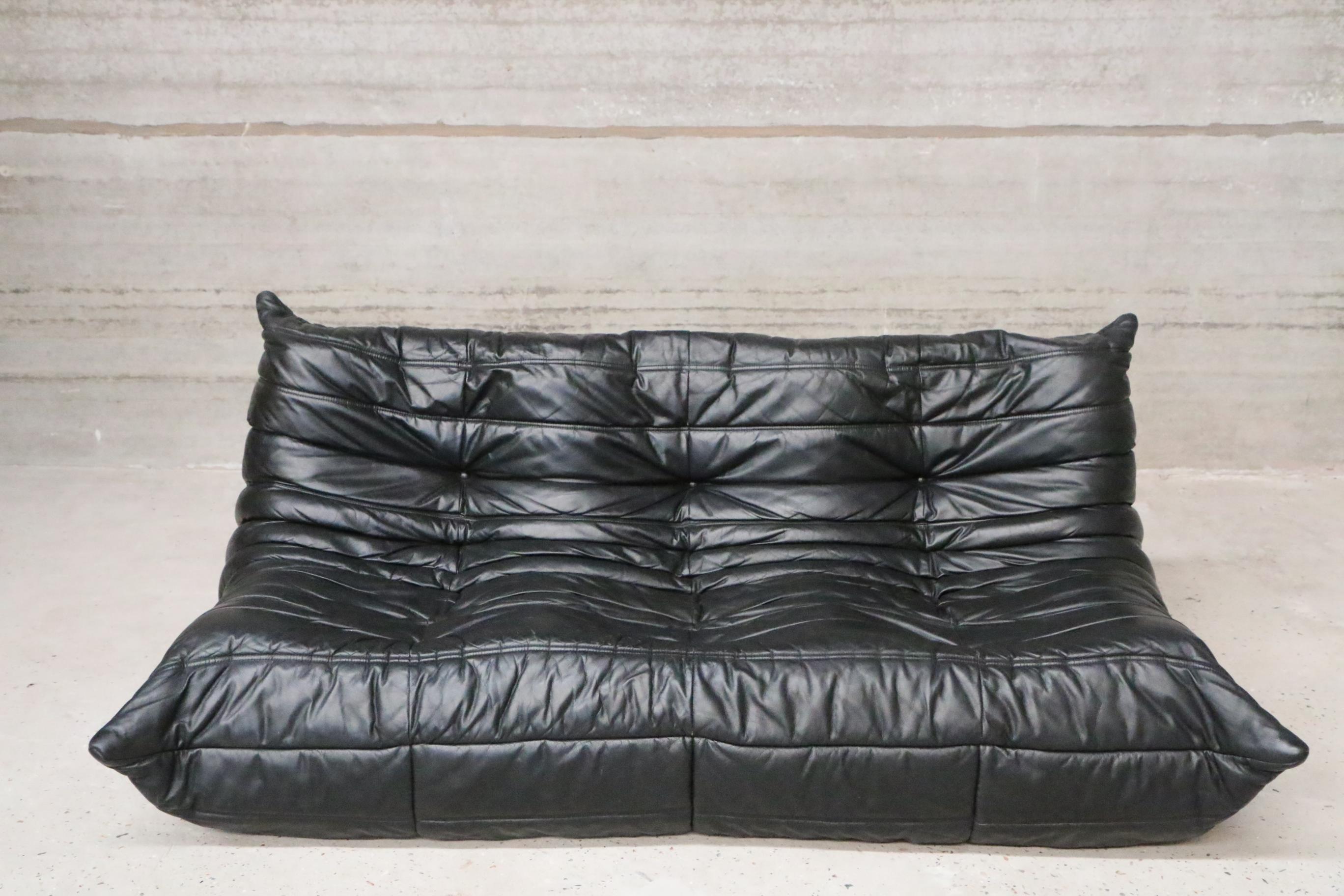 All original black leather 3seater
