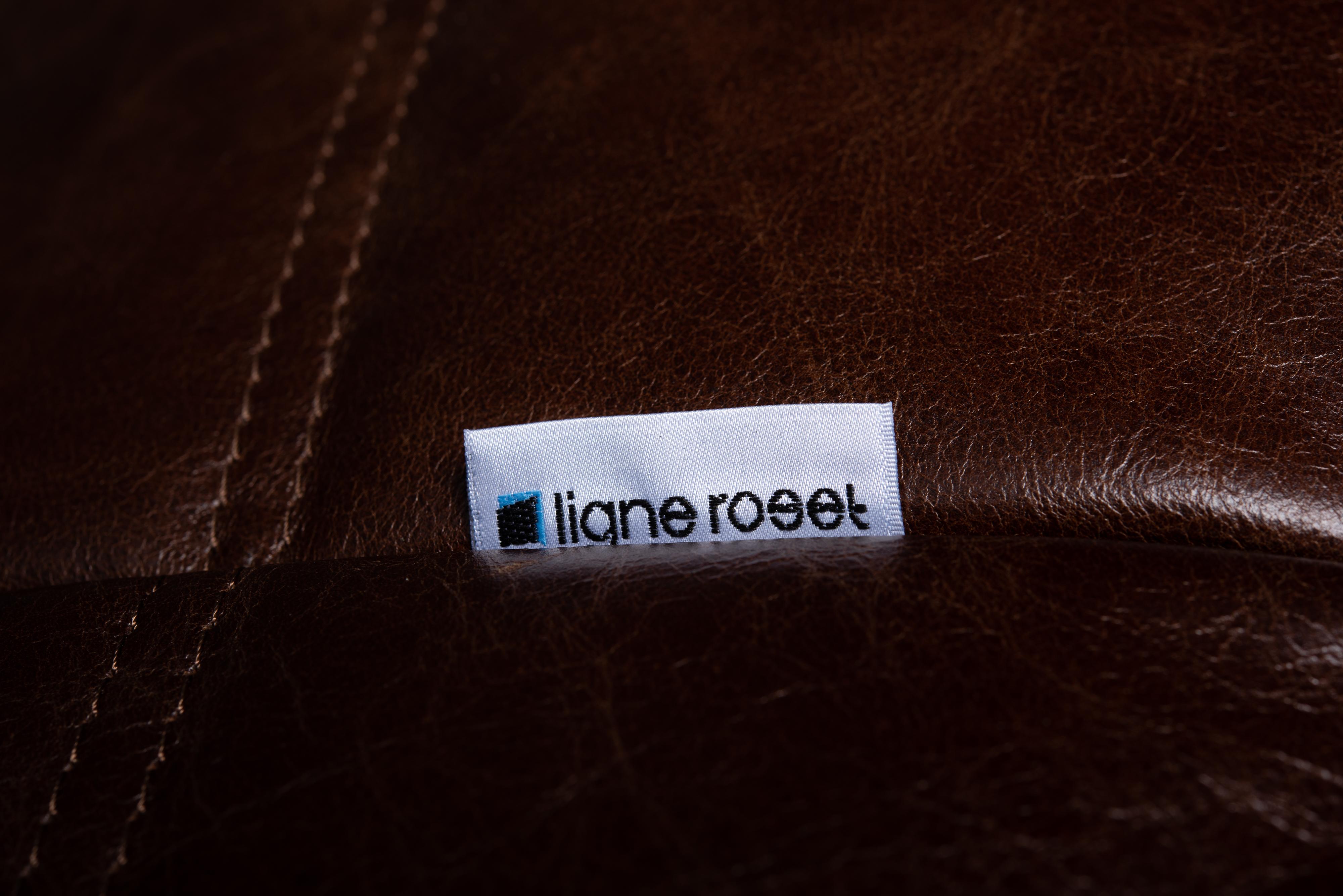 'Togo' Lounge Chair and Ottoman by Michel Ducaroy for Ligne Roset, Signed 6