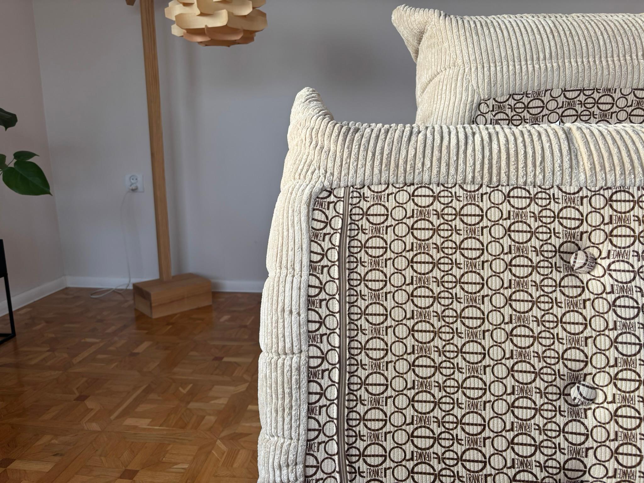 Fauteuil de salon et pouf Togo de Michel Ducaroy pour Ligne Roset Excellent état à Radomsko, Województwo łódzkie