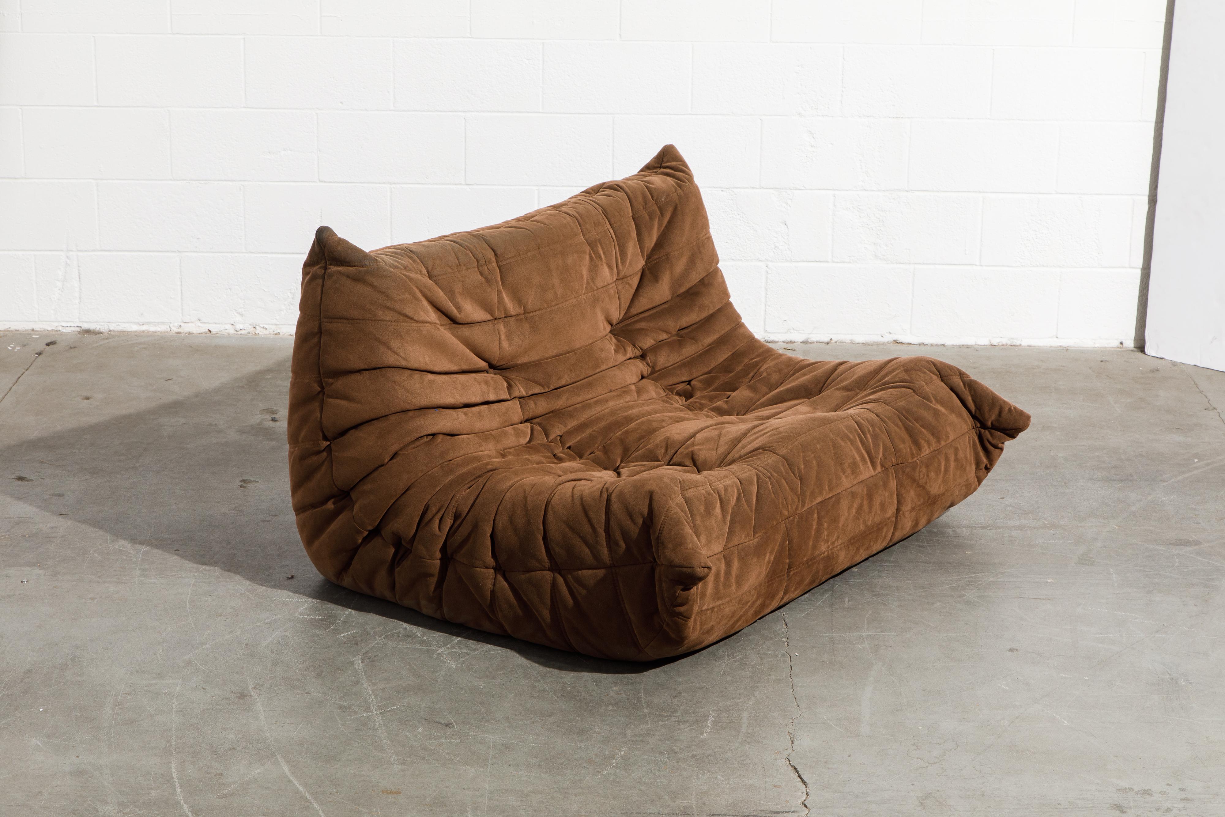Modern 'Togo' Loveseat Sofa by Michel Ducaroy for Ligne Roset, Signed