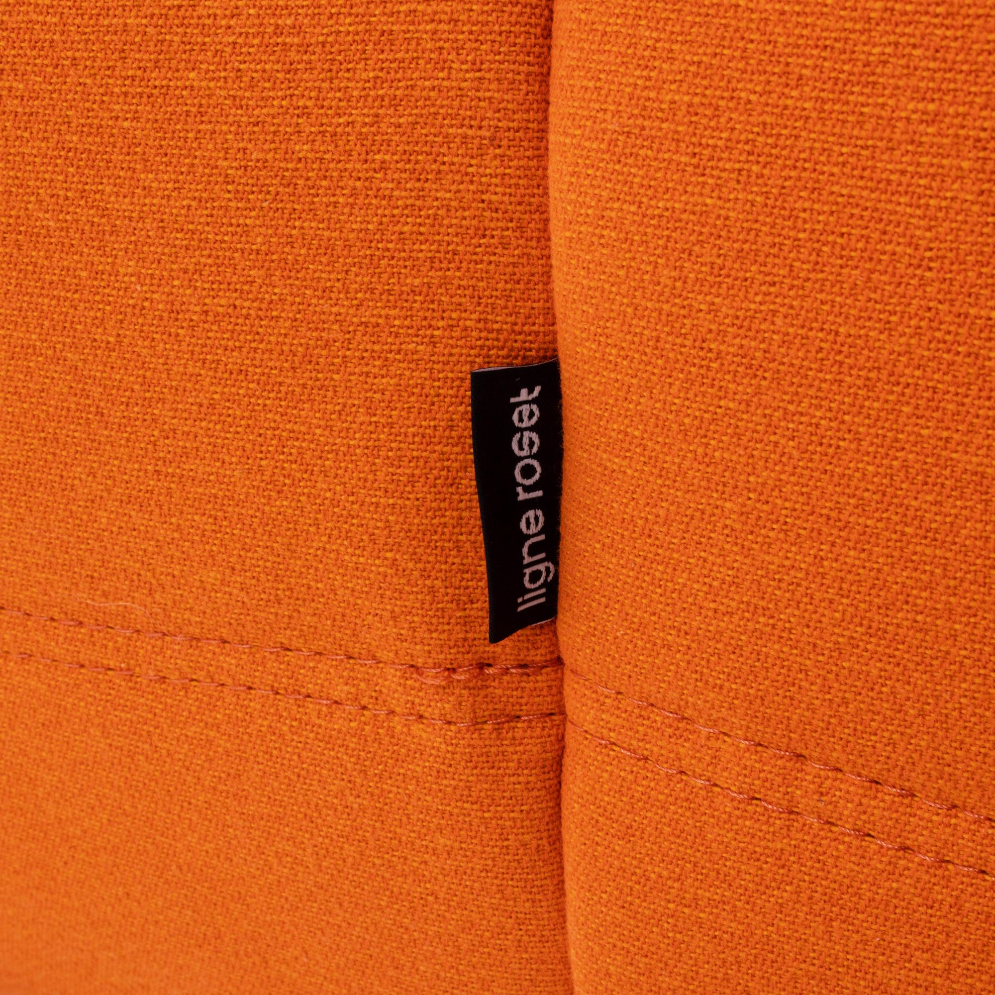 Togo Orange Fabric Modular Sofa by Michel Ducaroy for Ligne Roset, Two-Piece Set 2