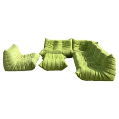 Togo Sectional Set of 5 in Style of Michael Ducaroy