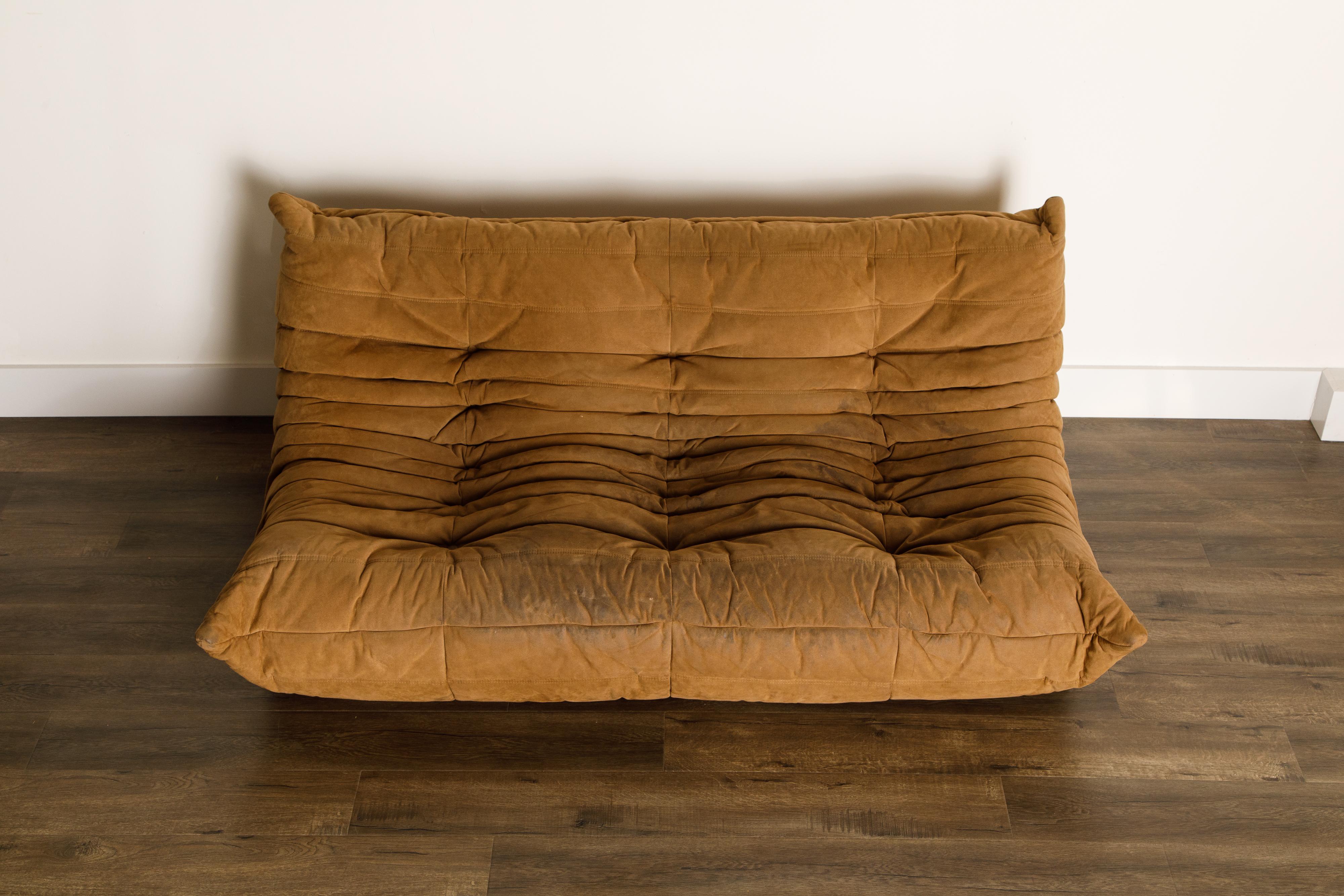 'Togo' Sectional Sofa Set by Michel Ducaroy for Ligne Roset, Signed 2