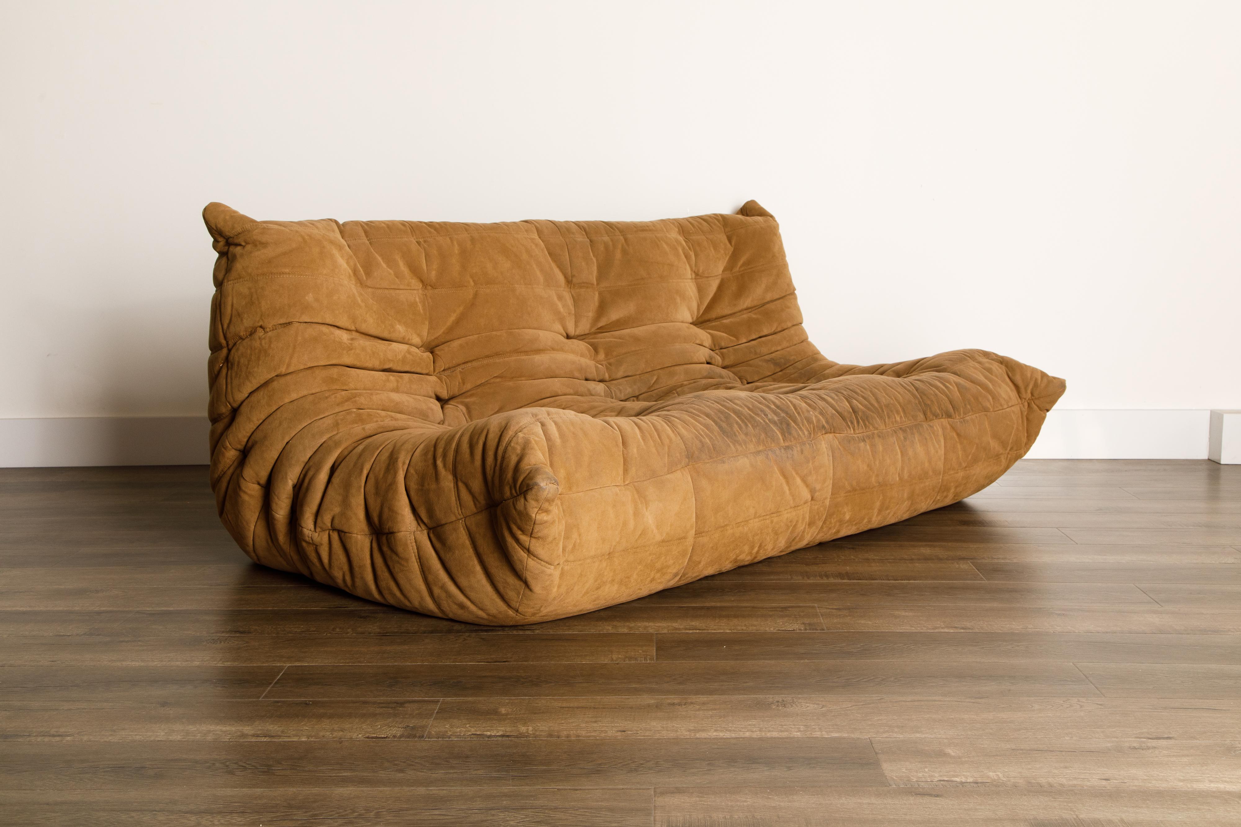 'Togo' Sectional Sofa Set by Michel Ducaroy for Ligne Roset, Signed 3