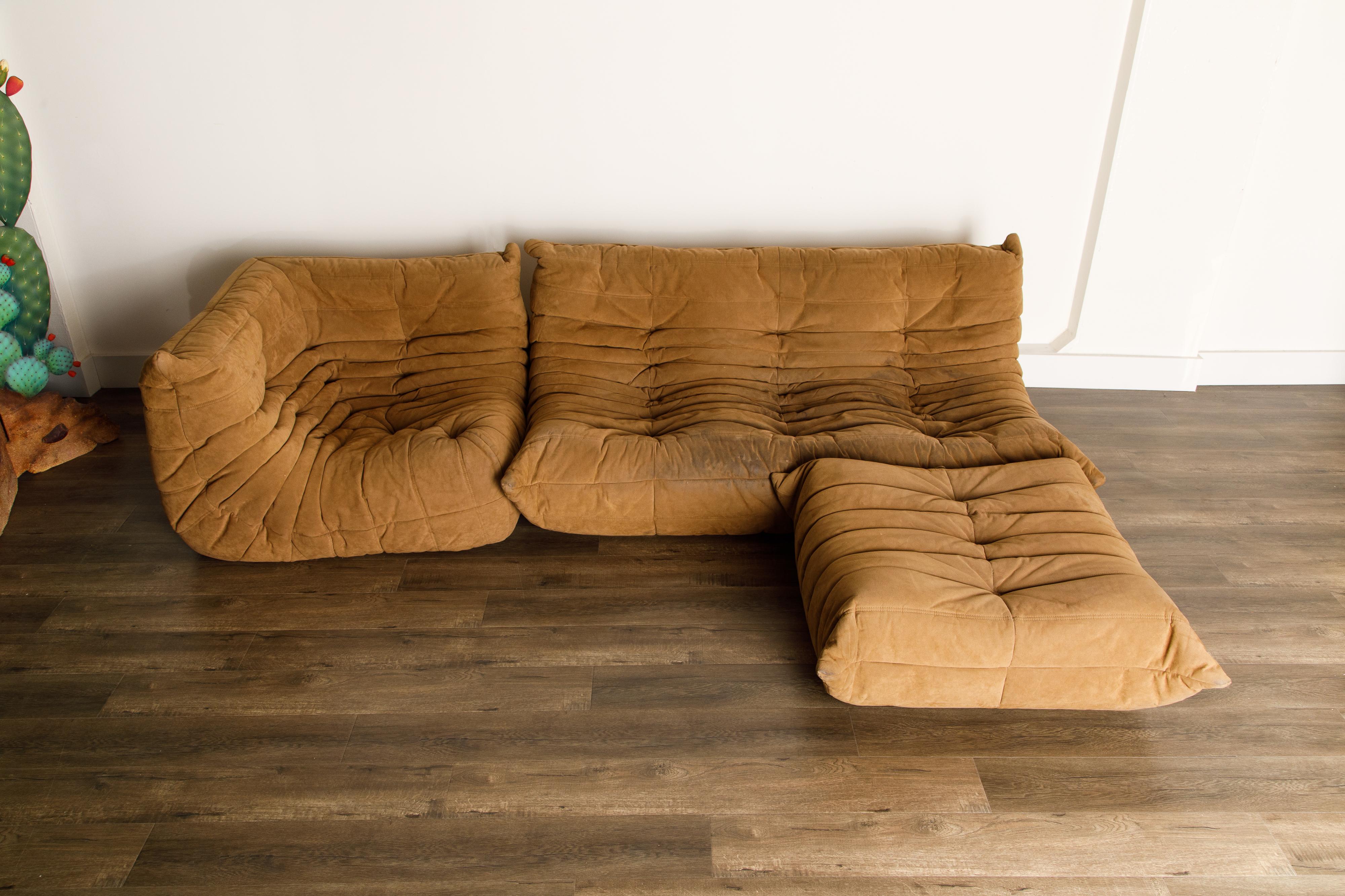 Modern 'Togo' Sectional Sofa Set by Michel Ducaroy for Ligne Roset, Signed
