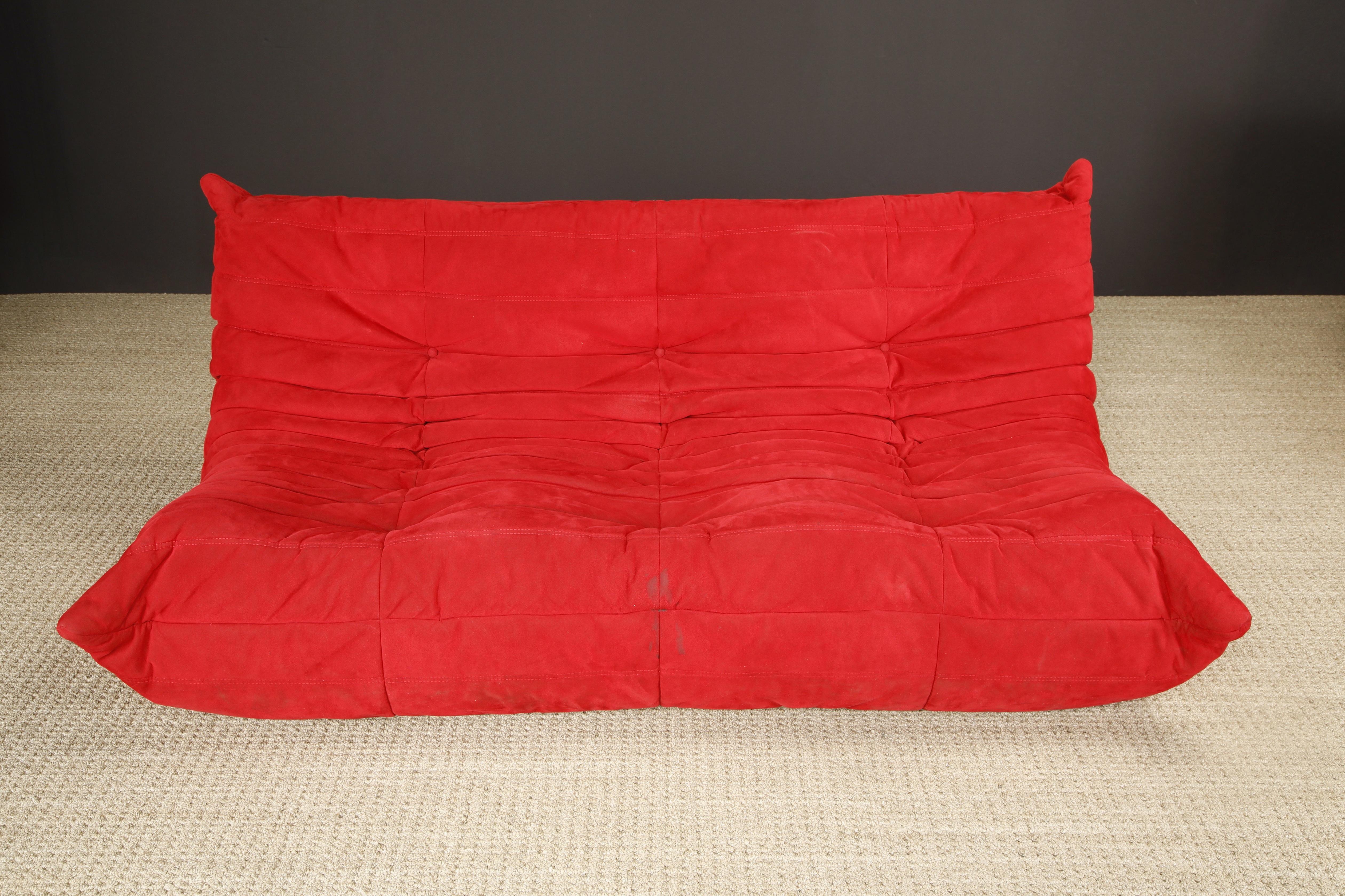 Modern 'Togo' Sectional Sofa Set by Michel Ducaroy for Ligne Roset, Signed