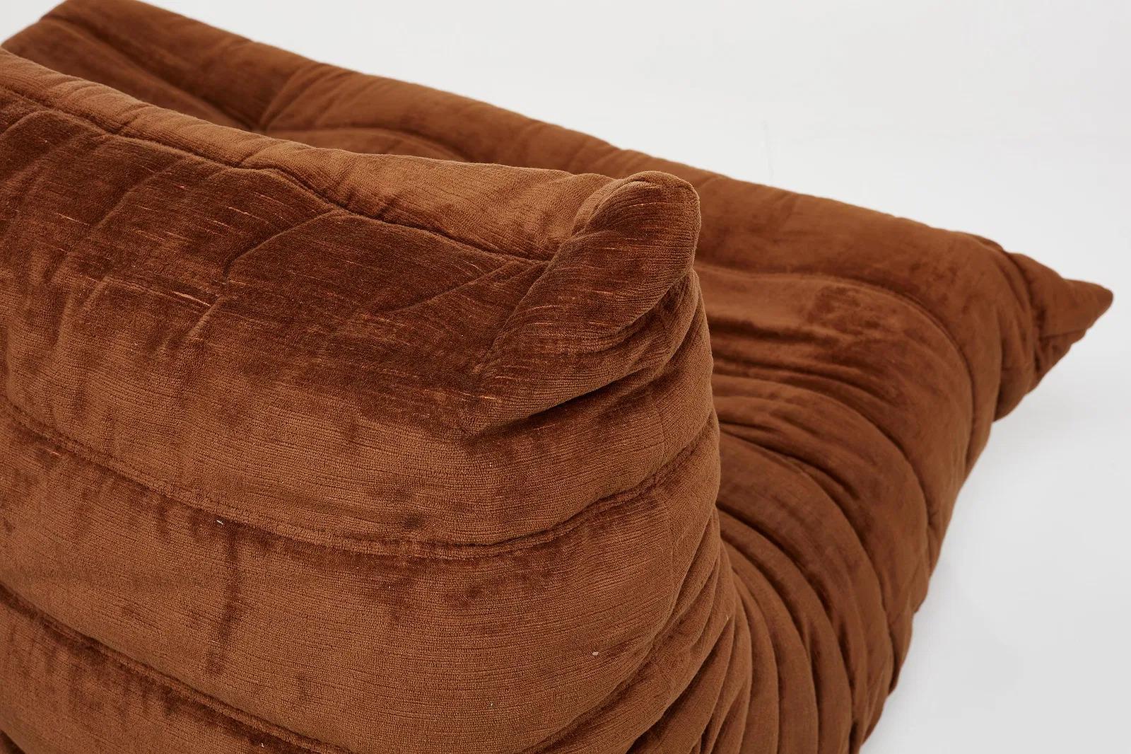 Vintage 1970s Ligne Roset Togo Settee, Designed by Michel Ducaroy For Sale 1