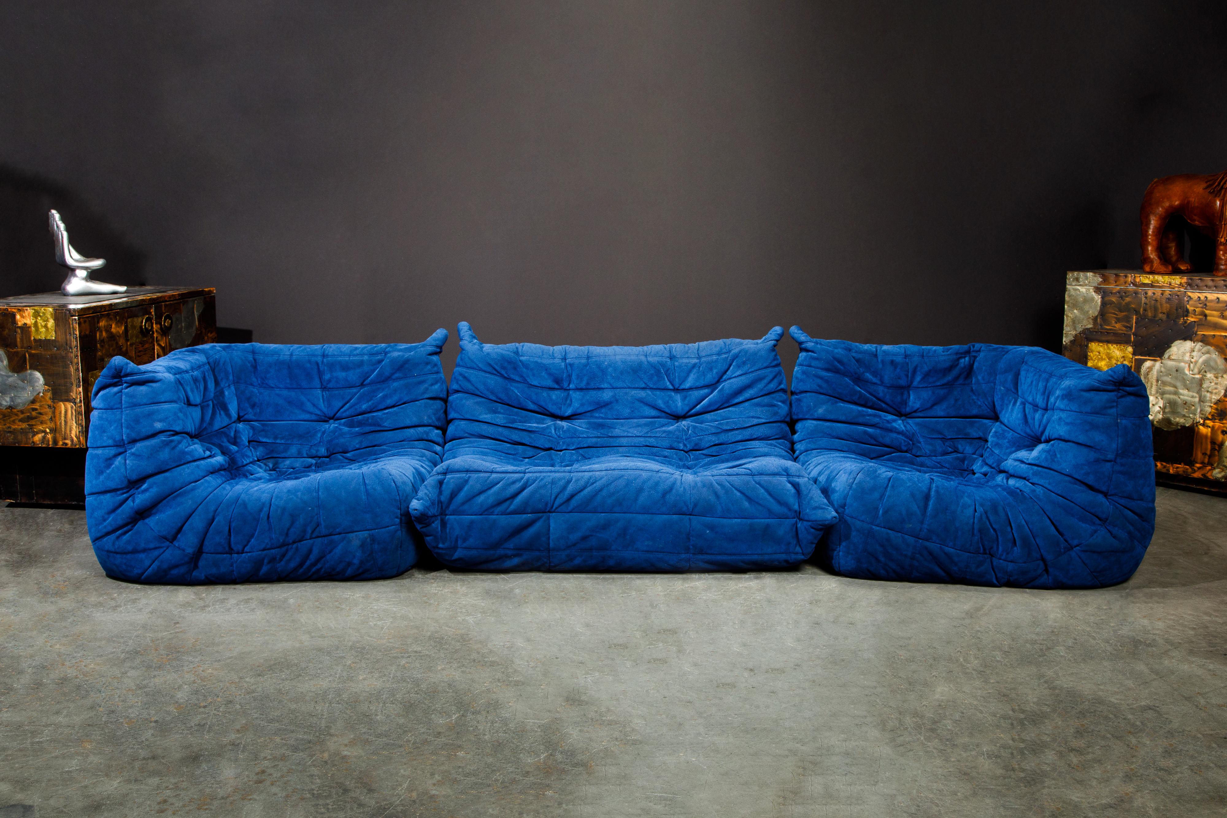 'Togo' Seven-Piece Sectional Sofa Set by Michel Ducaroy for Ligne Roset, Signed 4