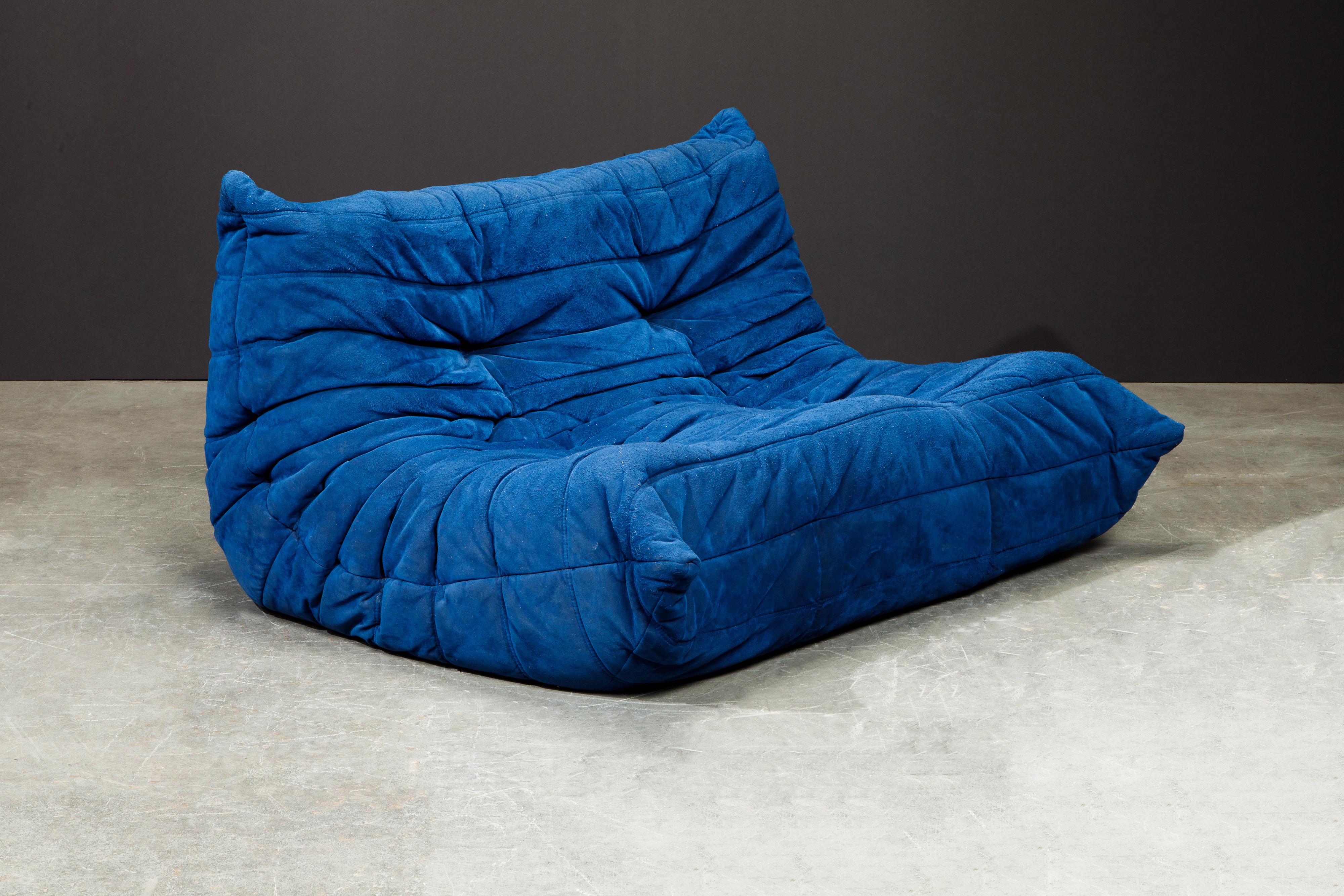 'Togo' Seven-Piece Sectional Sofa Set by Michel Ducaroy for Ligne Roset, Signed 7