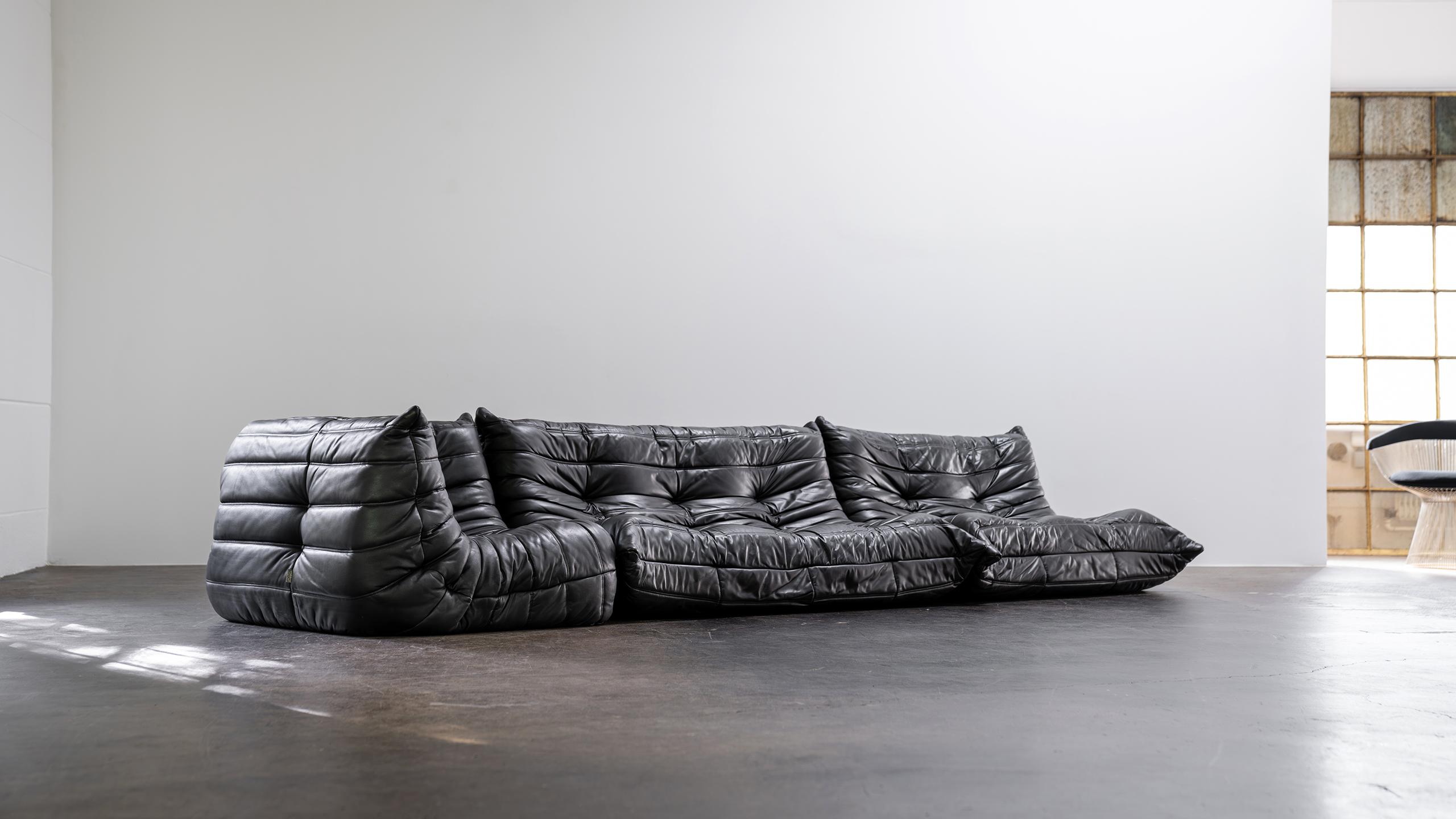 black togo couch