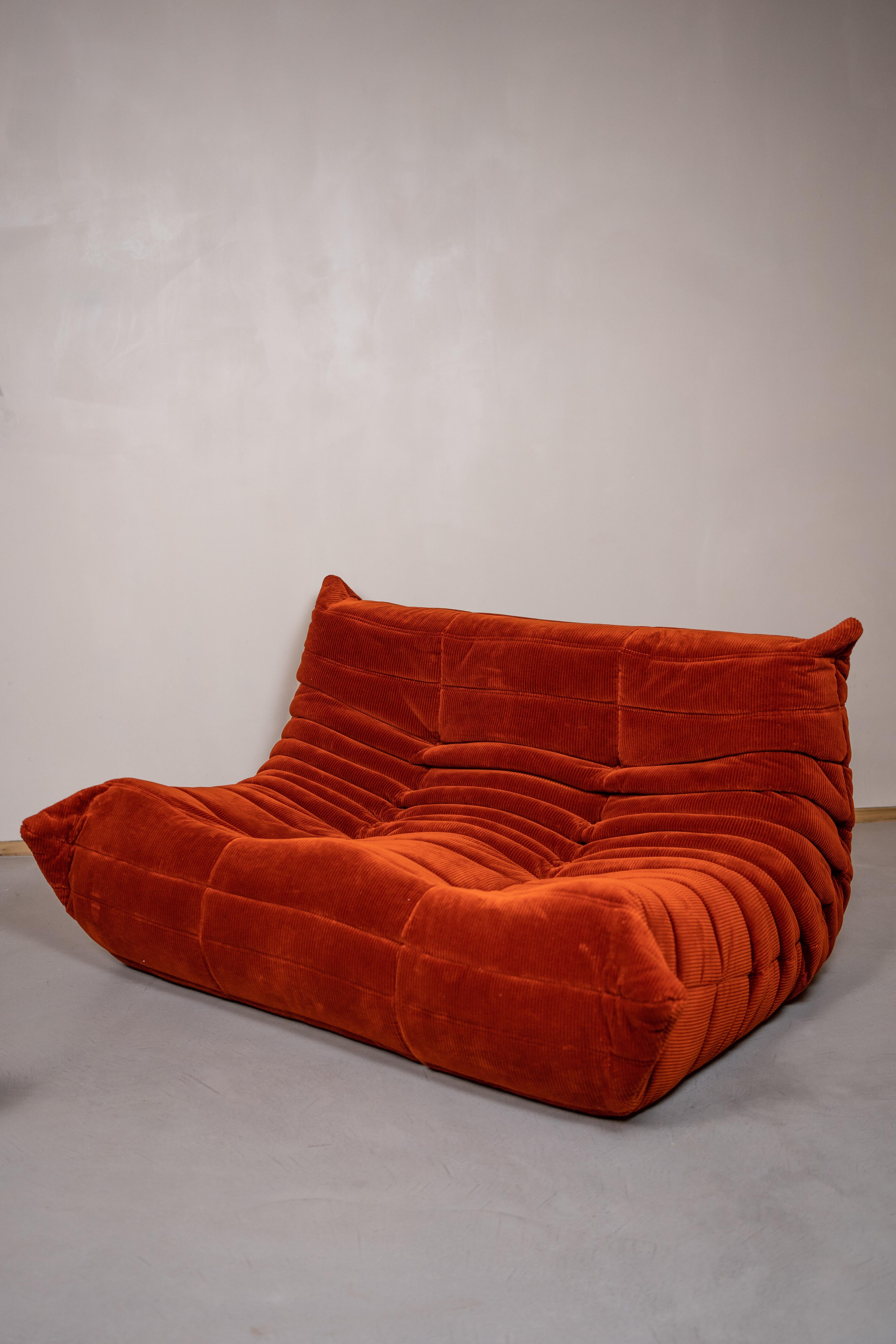 Togo Sofa by Michel Ducaroy, 5 Pieces, for Ligne Roset In Good Condition In Porto, PT