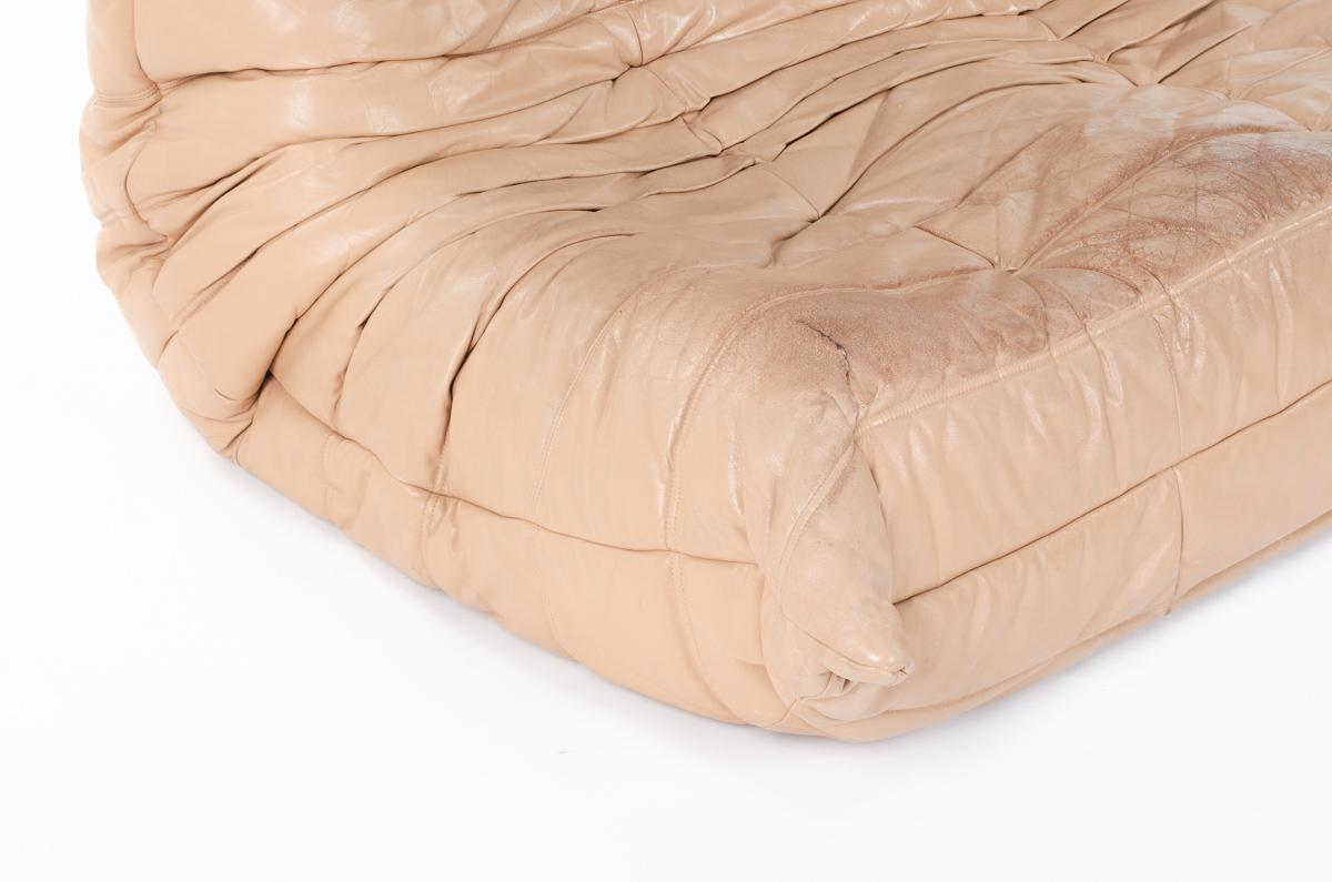 Leather Togo Sofa by Michel Ducaroy for Ligne Roset, 1970