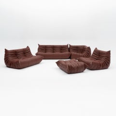 Togo Sofa by Michel Ducaroy for Ligne Roset, Customised in Brown Leather
