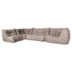 Togo Sofa in Original Wool Fabric by Michel Ducaroy for Ligne Roset, 1970s