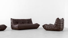 Togo Sofa + Lounge Chair - Michel Ducaroy Ligne Roset Leather Mid Century Modern