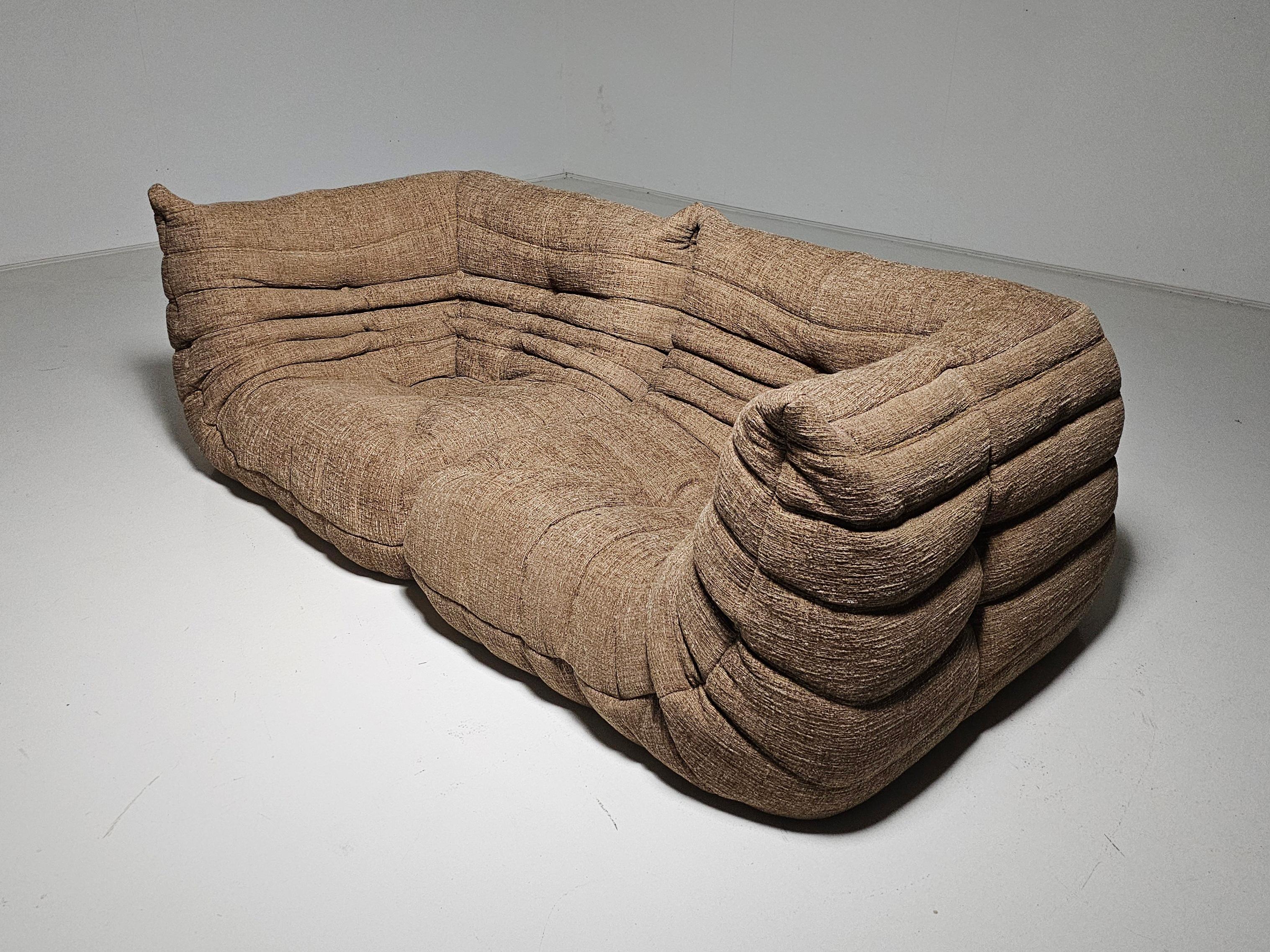 Mid-Century Modern Togo Sofa/Lounge chairs by Michel Ducaroy for Ligne Roset, circa 1970s